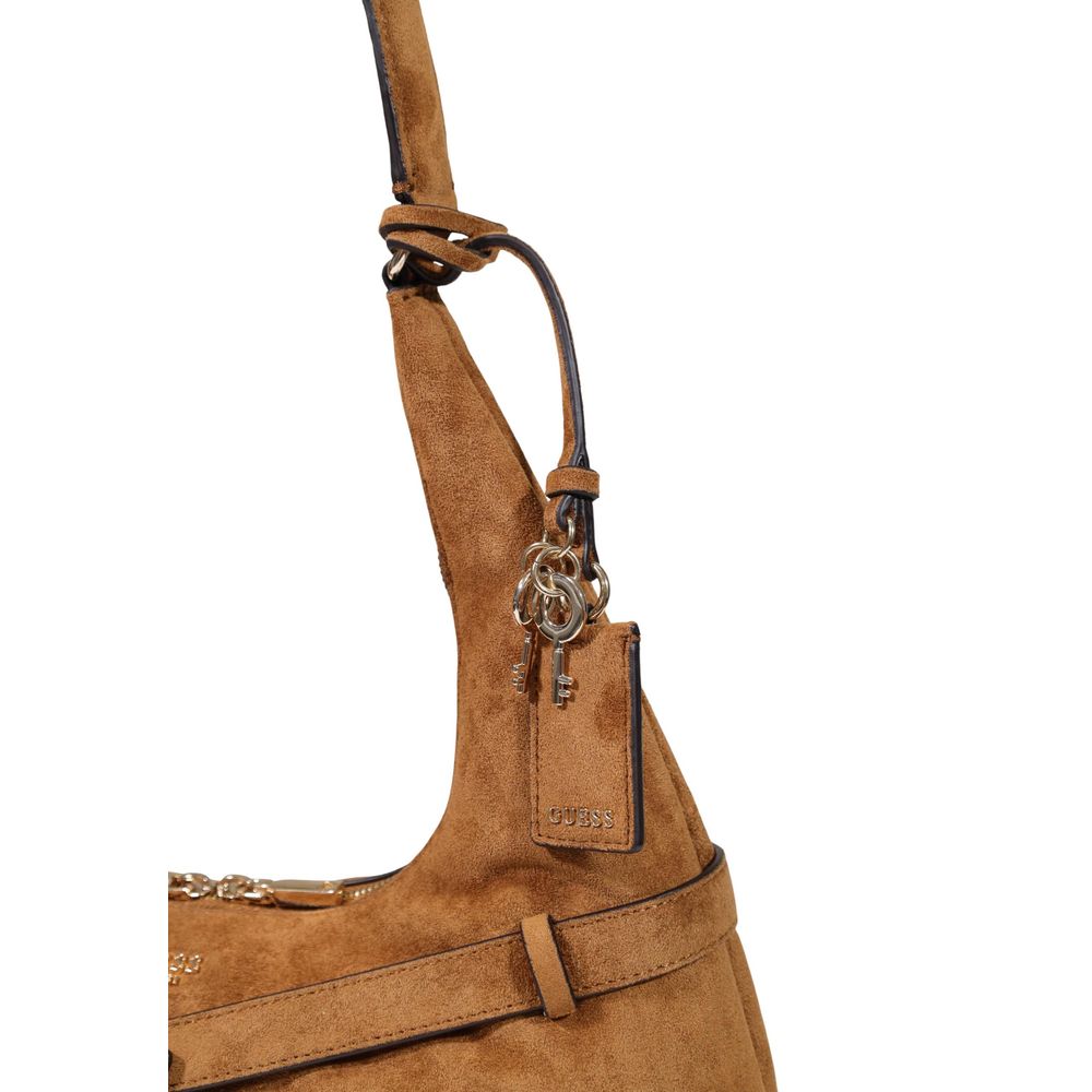 Guess Brown Polyester Women's Handbag