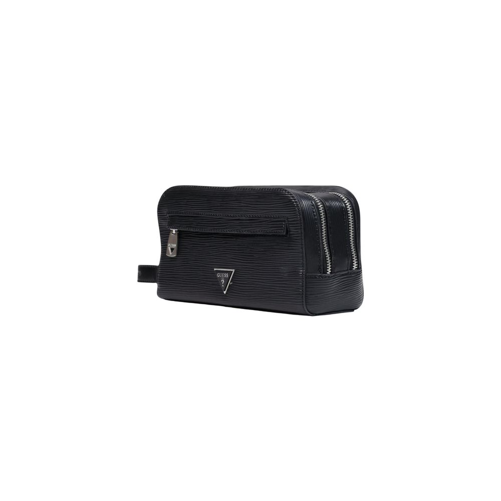 Guess Black Polyethylene Clutch Men's Bag