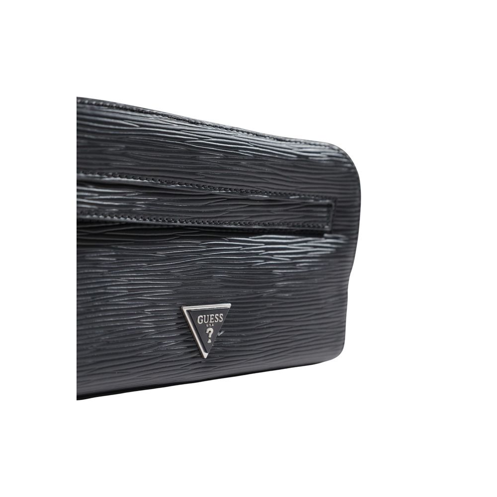 Guess Black Polyethylene Clutch Men's Bag