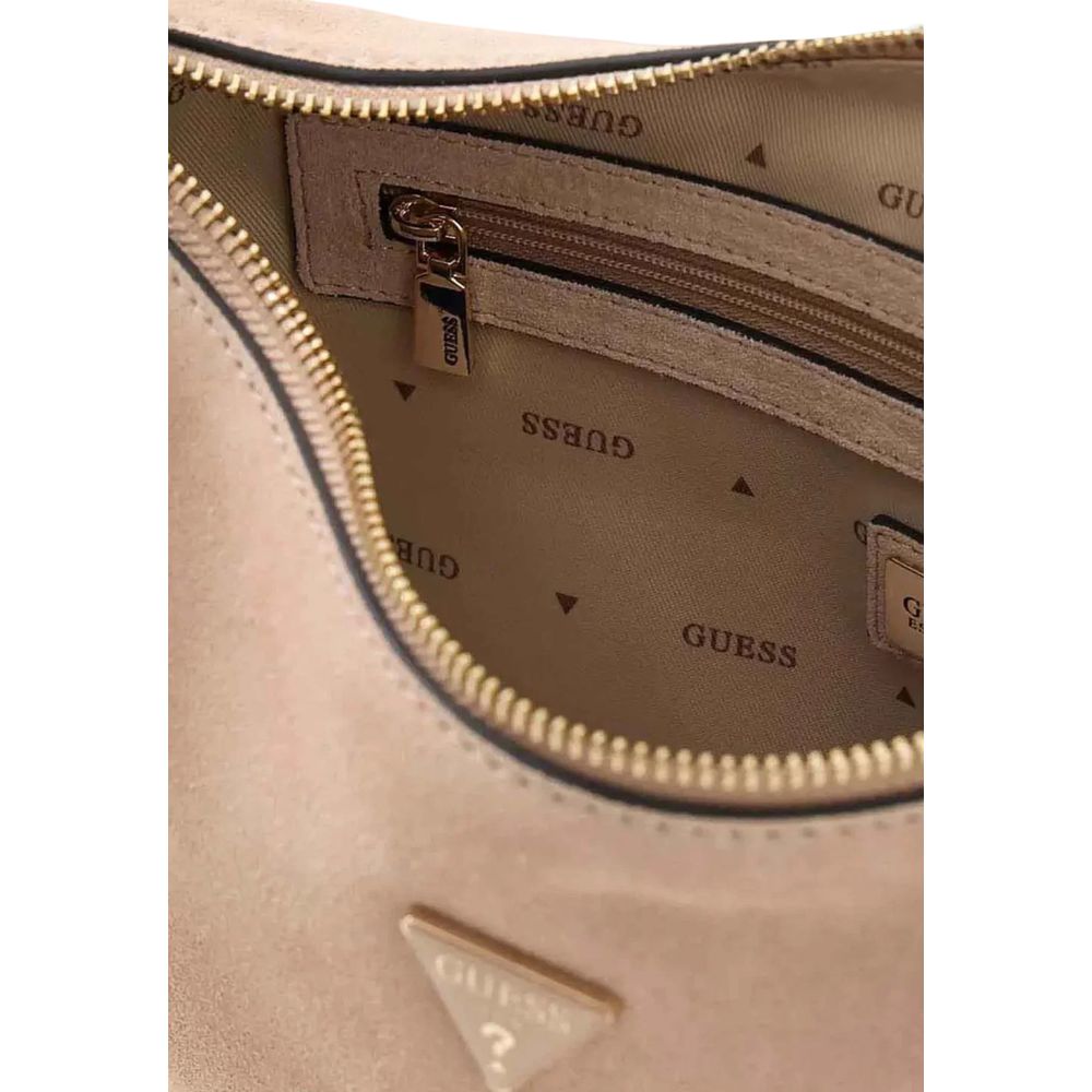 Guess Beige Suede Leather Women's Handbag