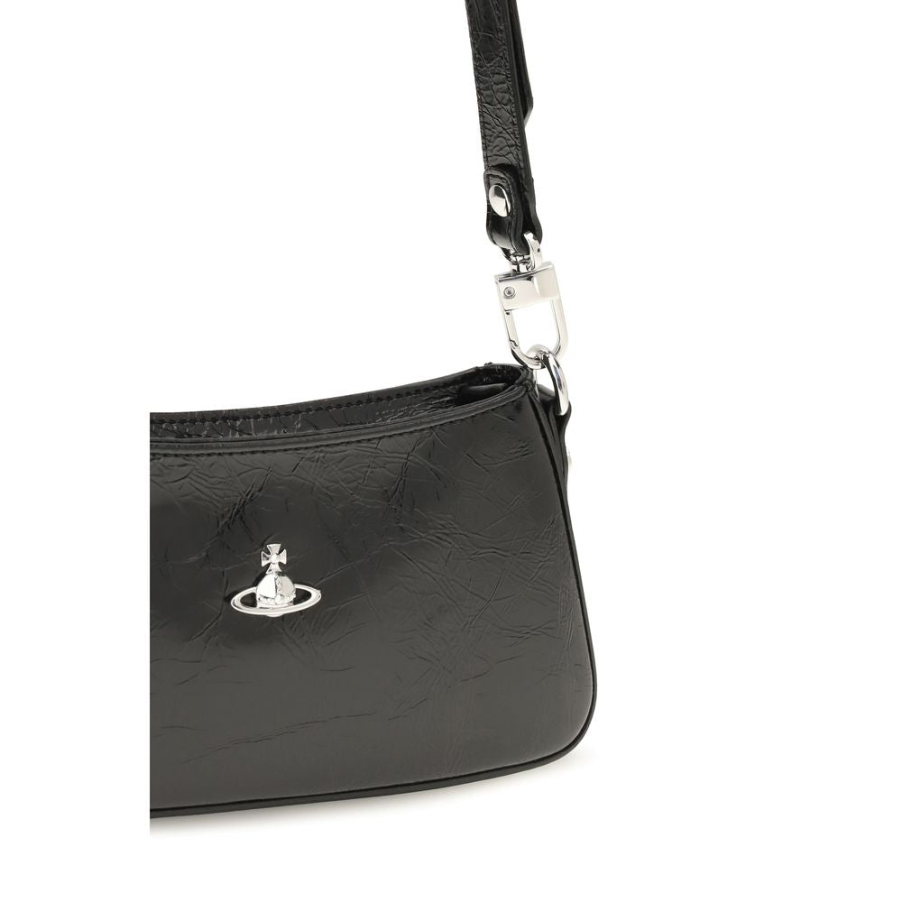 Vivienne Westwood Black Calf Leather Bos Taurus Shoulder Women's Bag