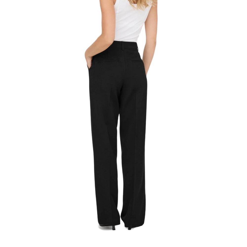 Only Black Polyester Casual Women's Pants