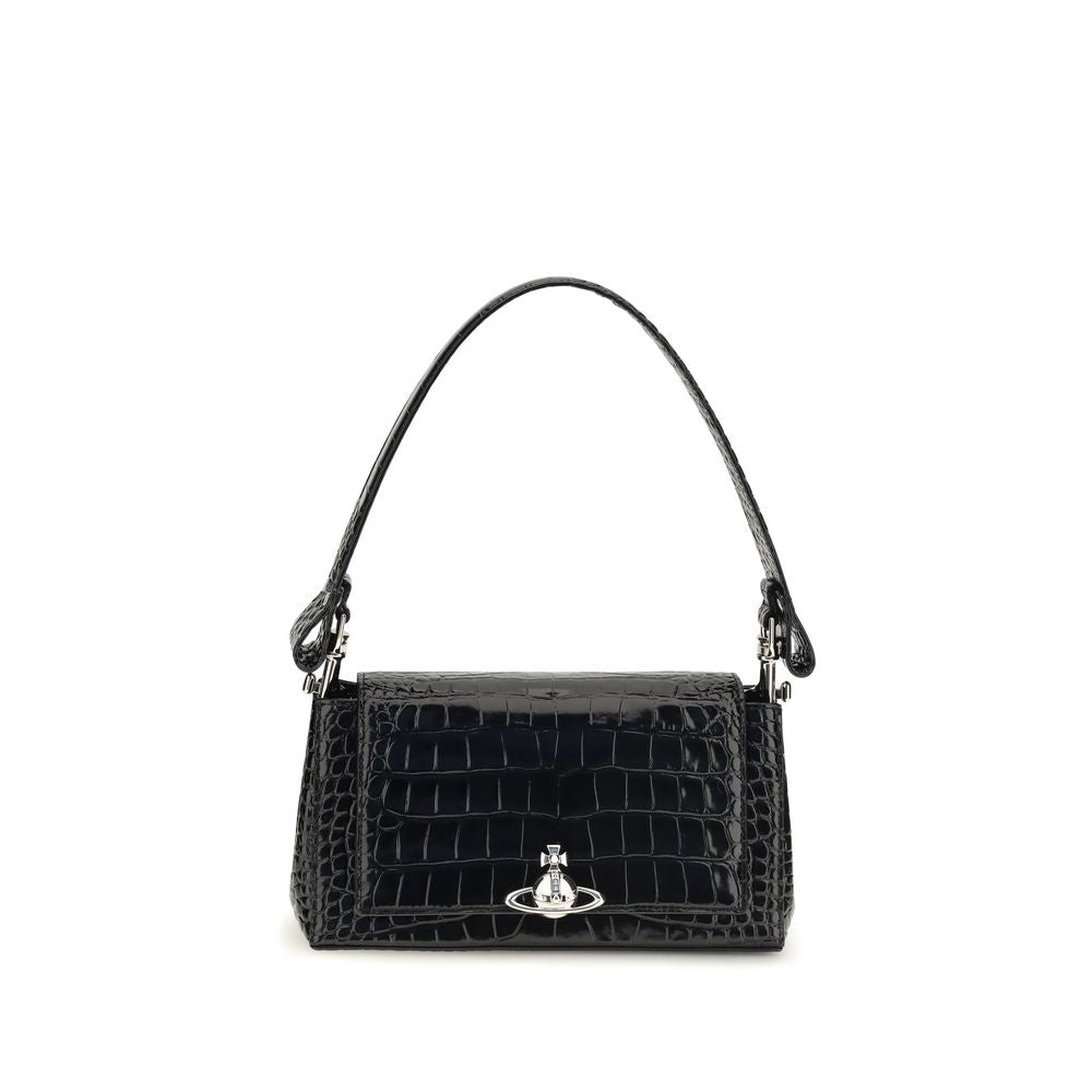 Vivienne Westwood Black Calf Leather Bos Taurus Shoulder Women's Bag