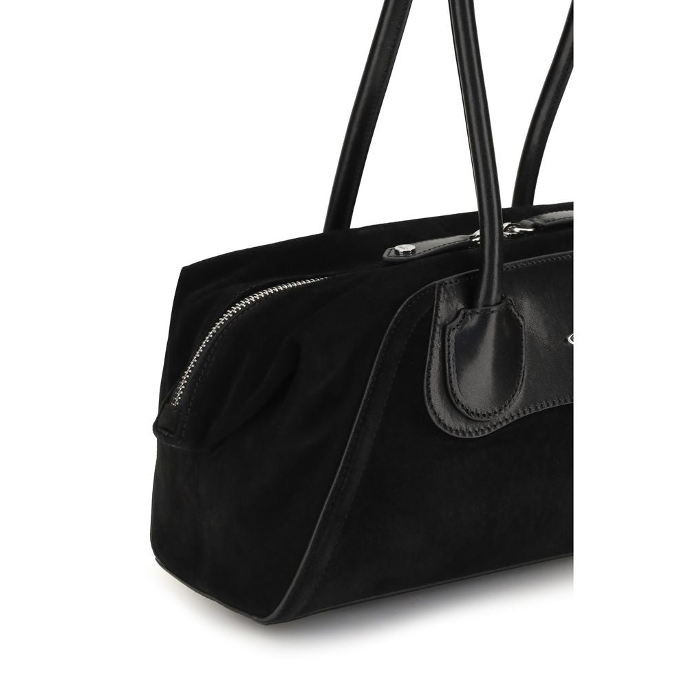 Vivienne Westwood Black Calf Leather Bos Taurus Shoulder Women's Bag