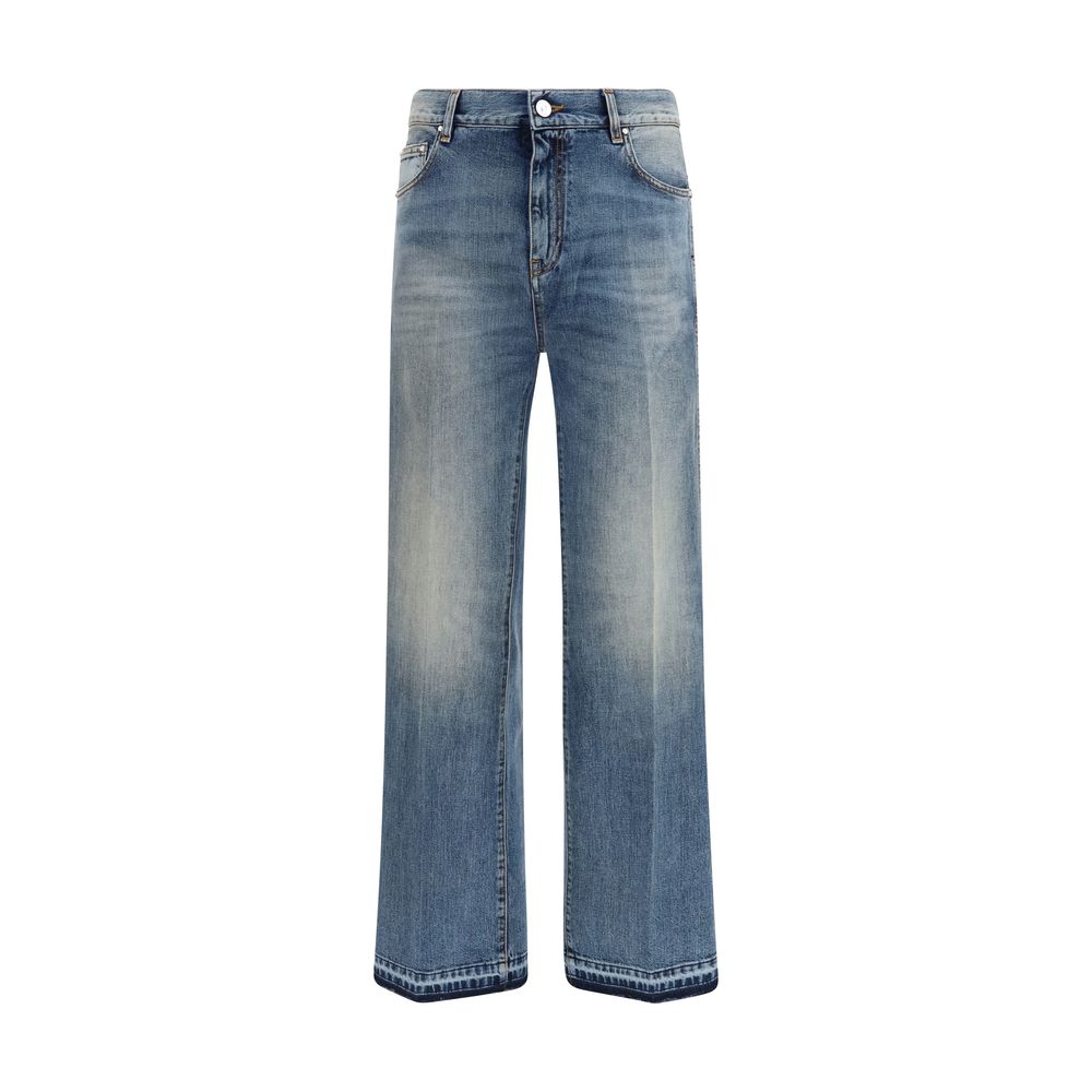 Amiri Blue Cotton Straight-Leg Men's Jeans
