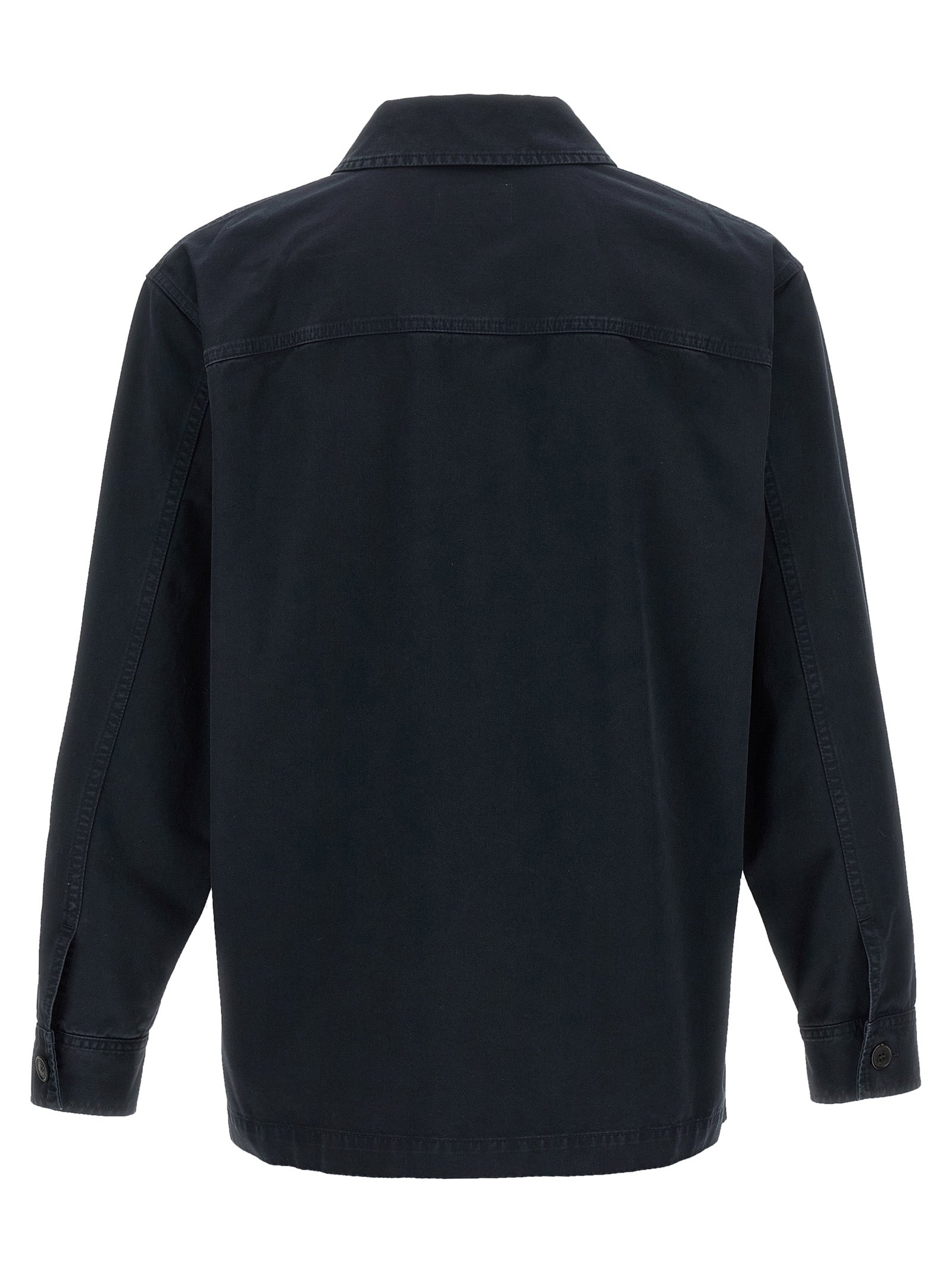 Saint Laurent Blue Cotton Men's Blouse