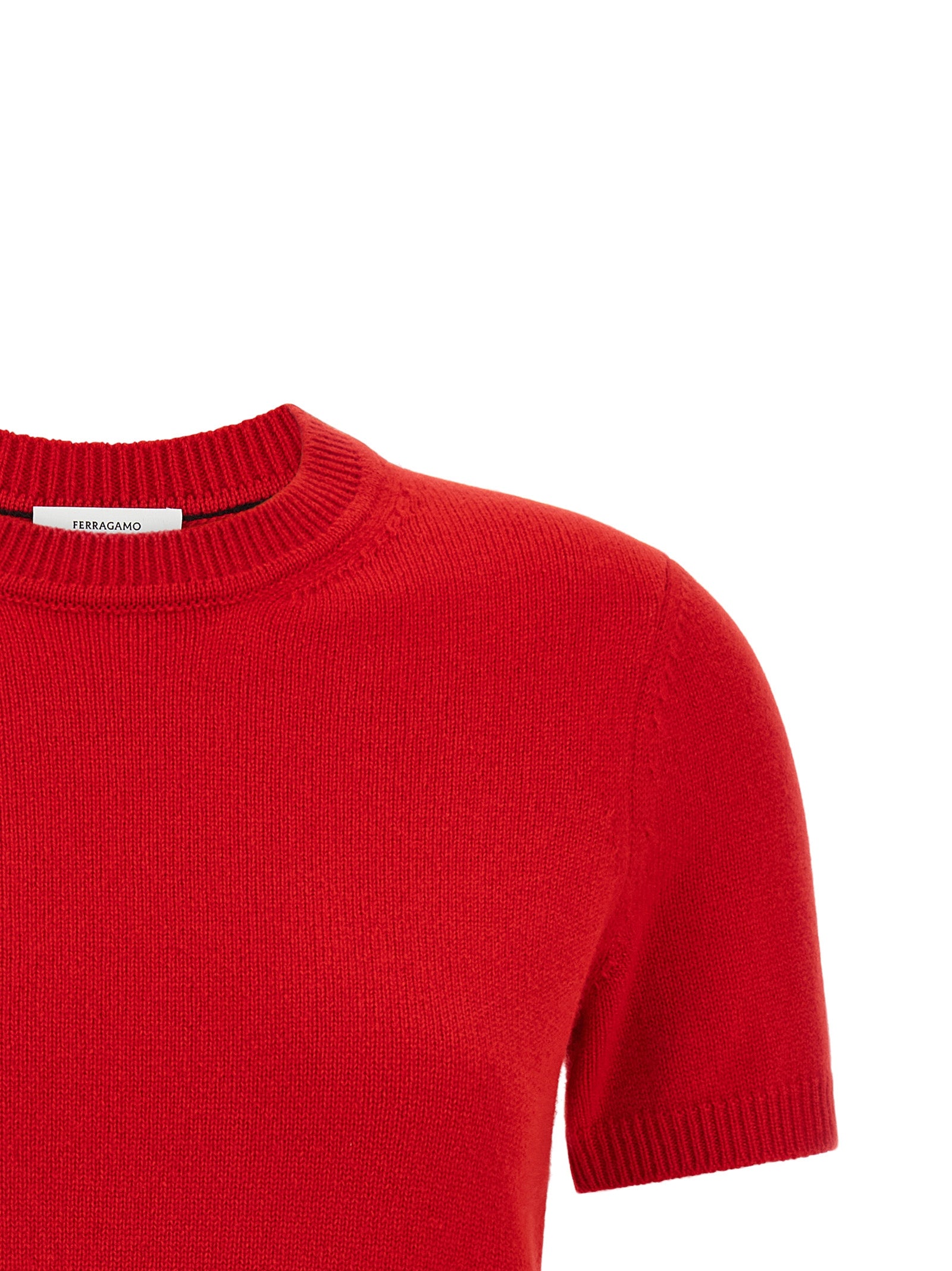 Ferragamo Red Cashmere Women's Sweater