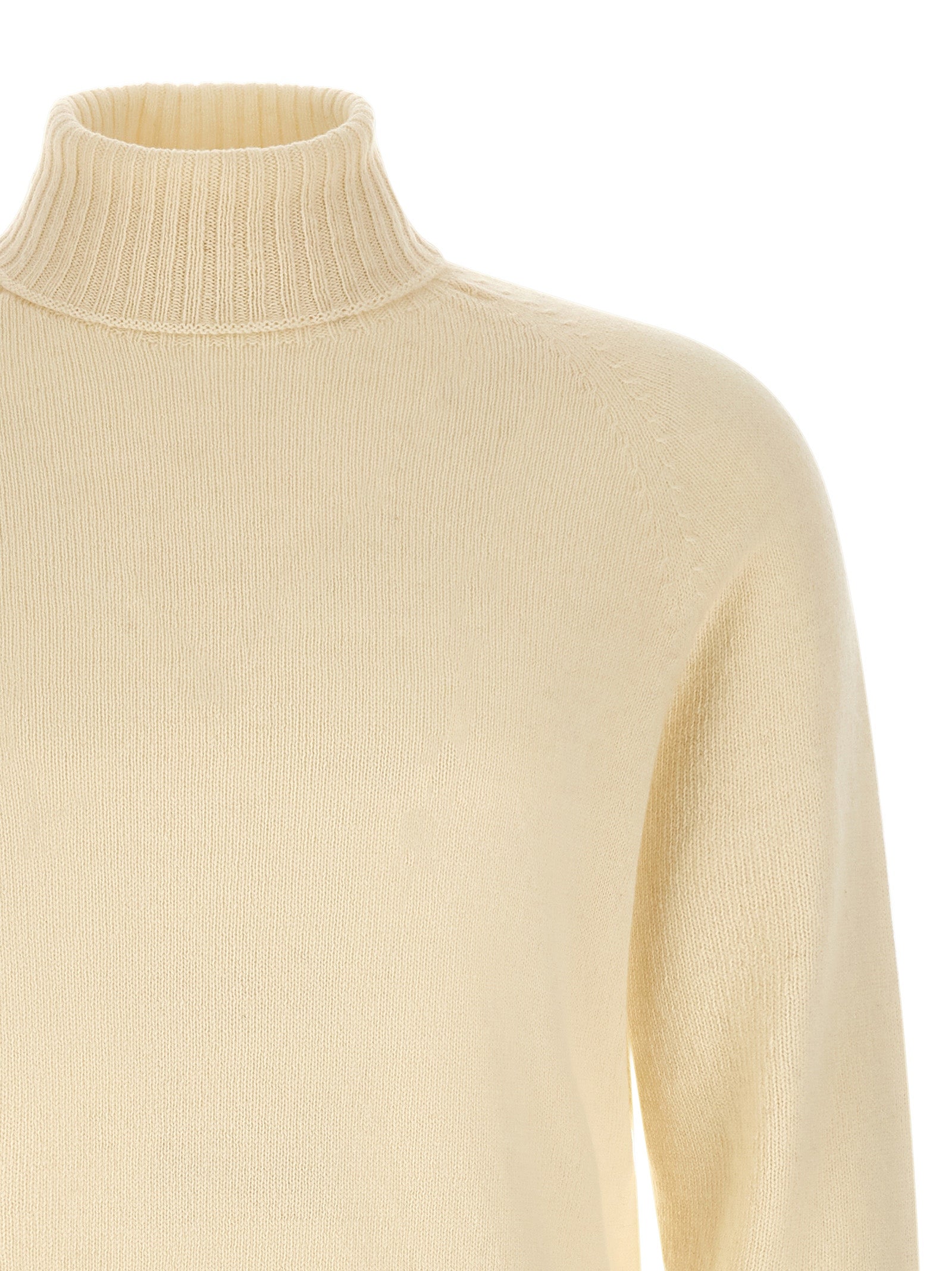 MA'RY'YA White Cashmere Men's Cardigan