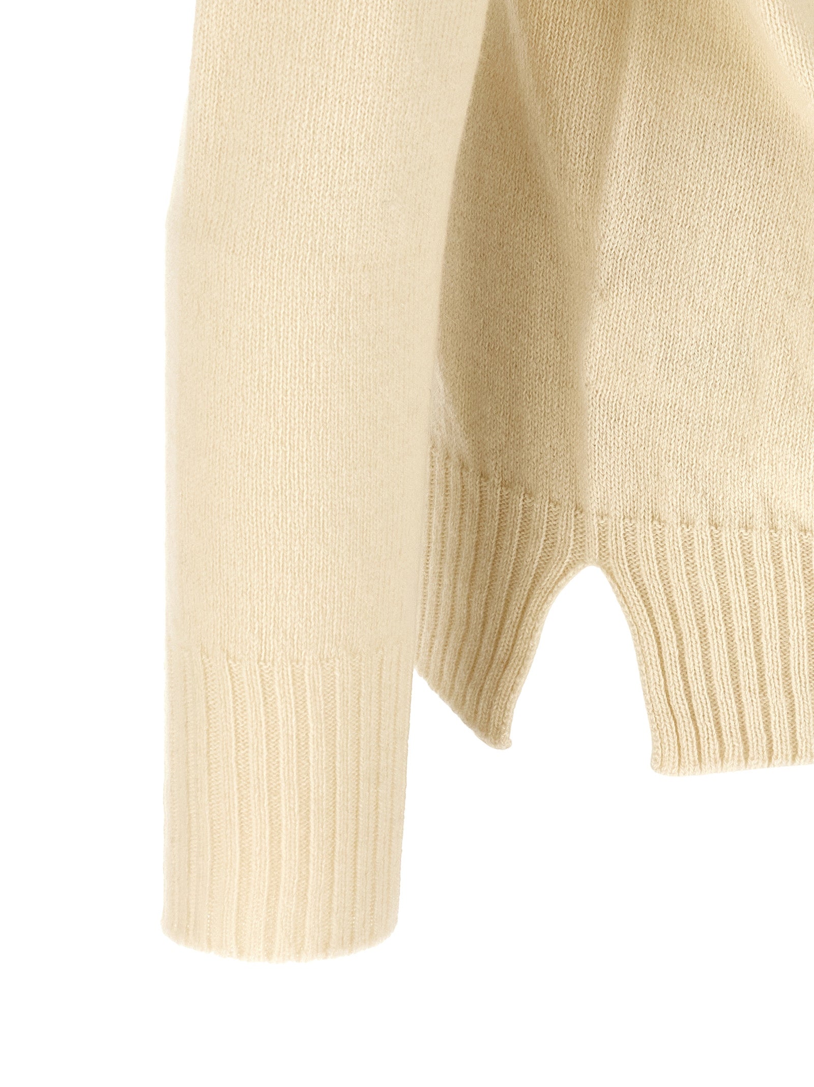 MA'RY'YA White Cashmere Men's Cardigan
