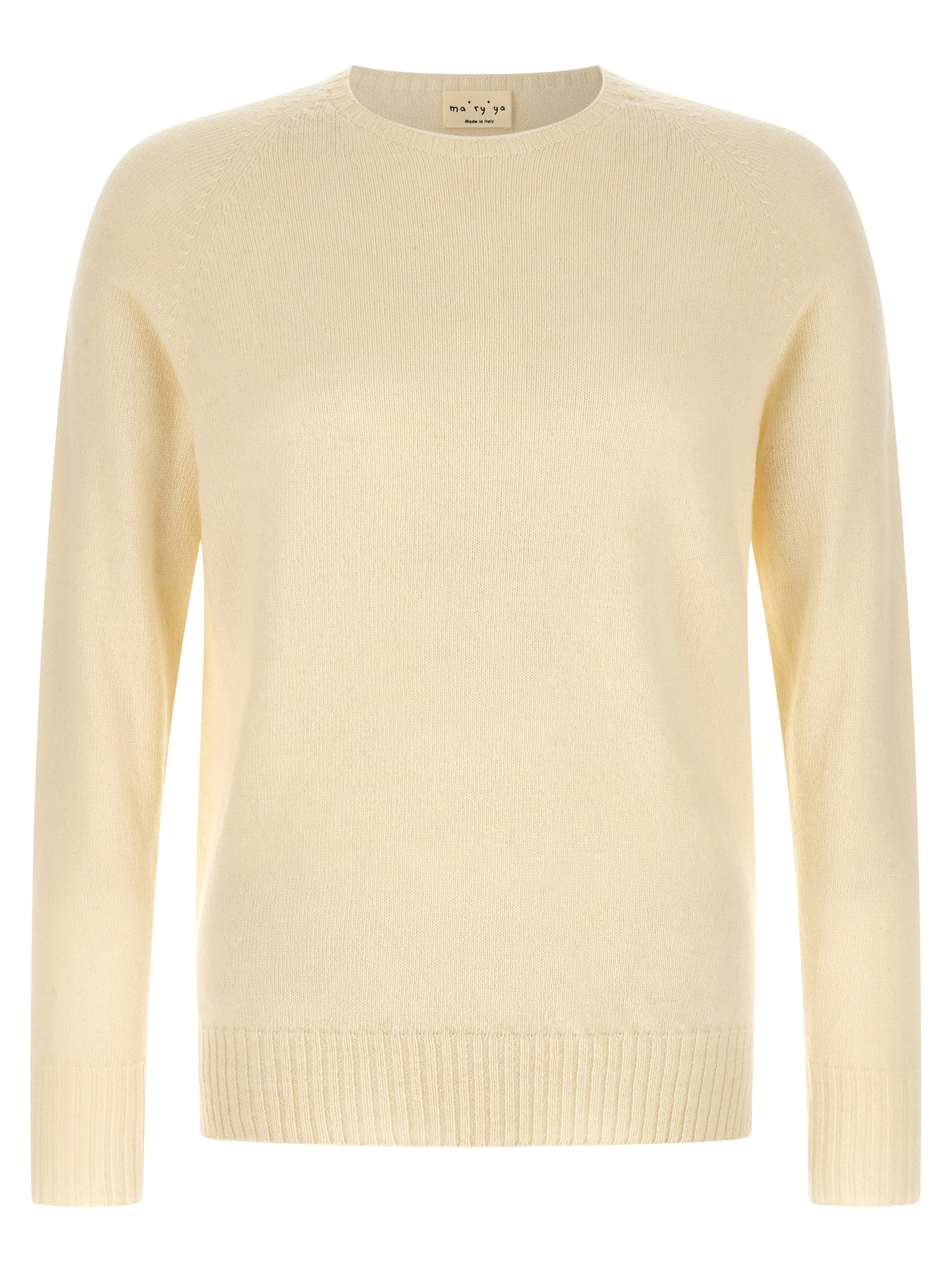 MA'RY'YA White Cashmere Men's Cardigan
