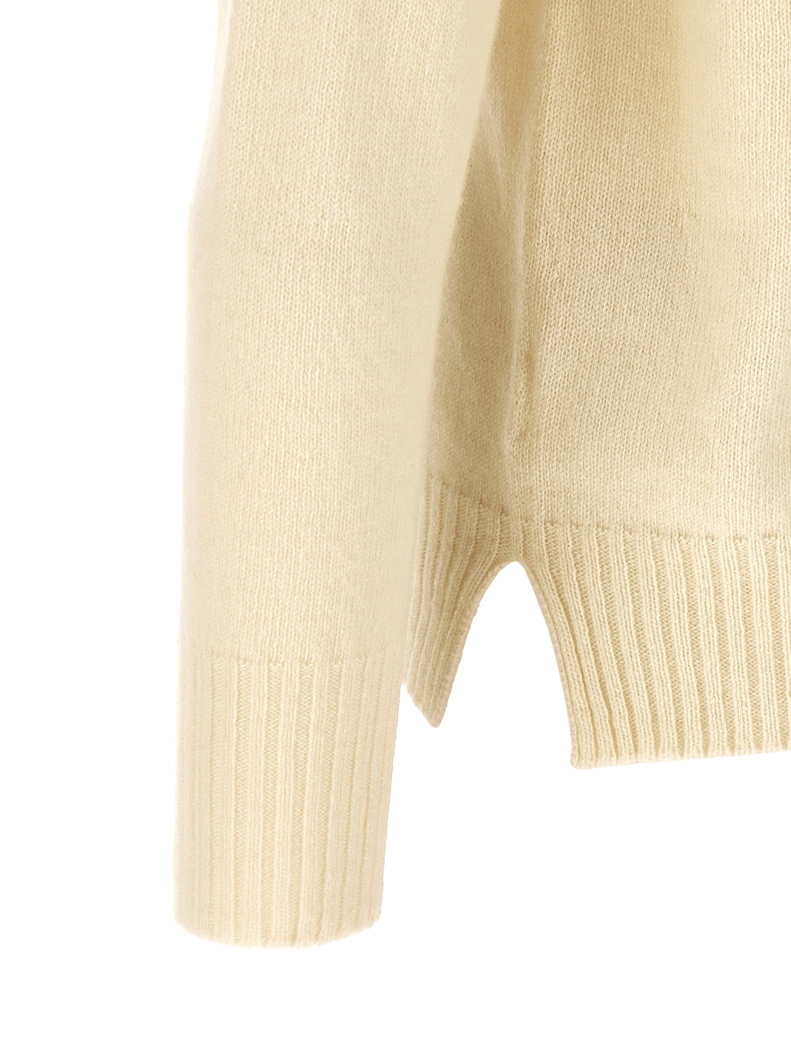 MA'RY'YA White Cashmere Men's Cardigan