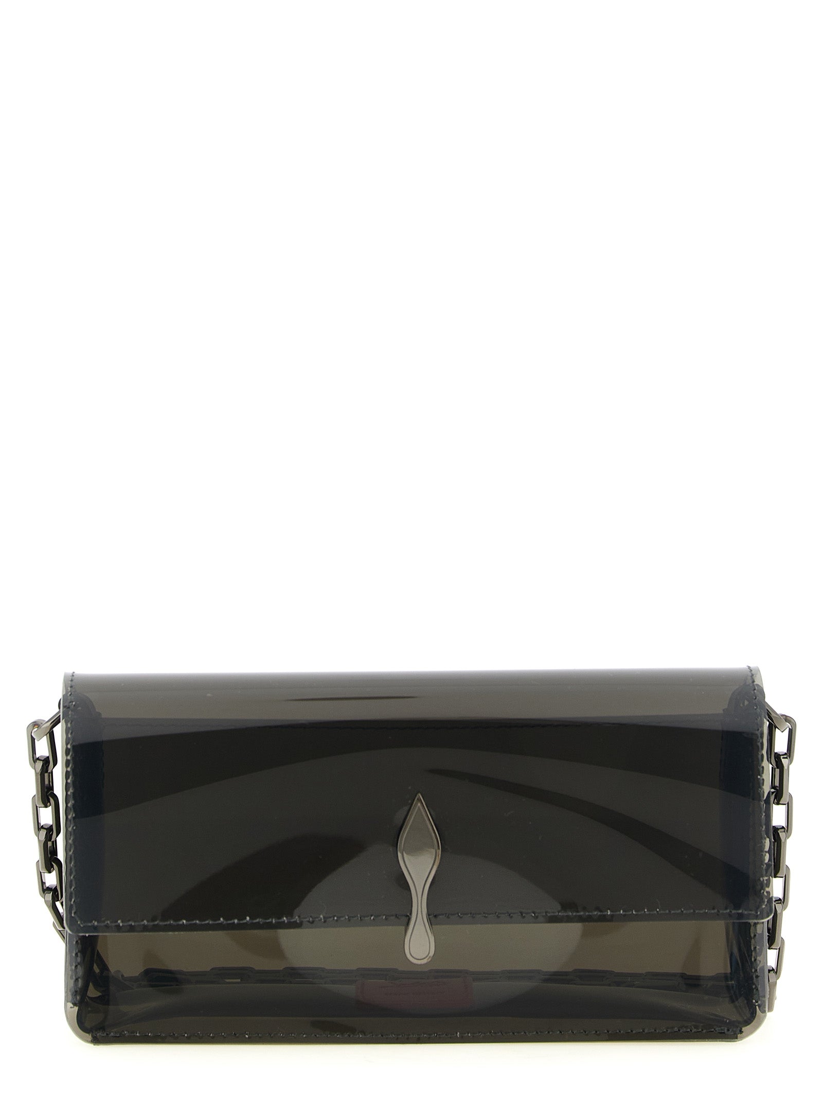Christian Louboutin Black Pvc Clutch Women's Bag