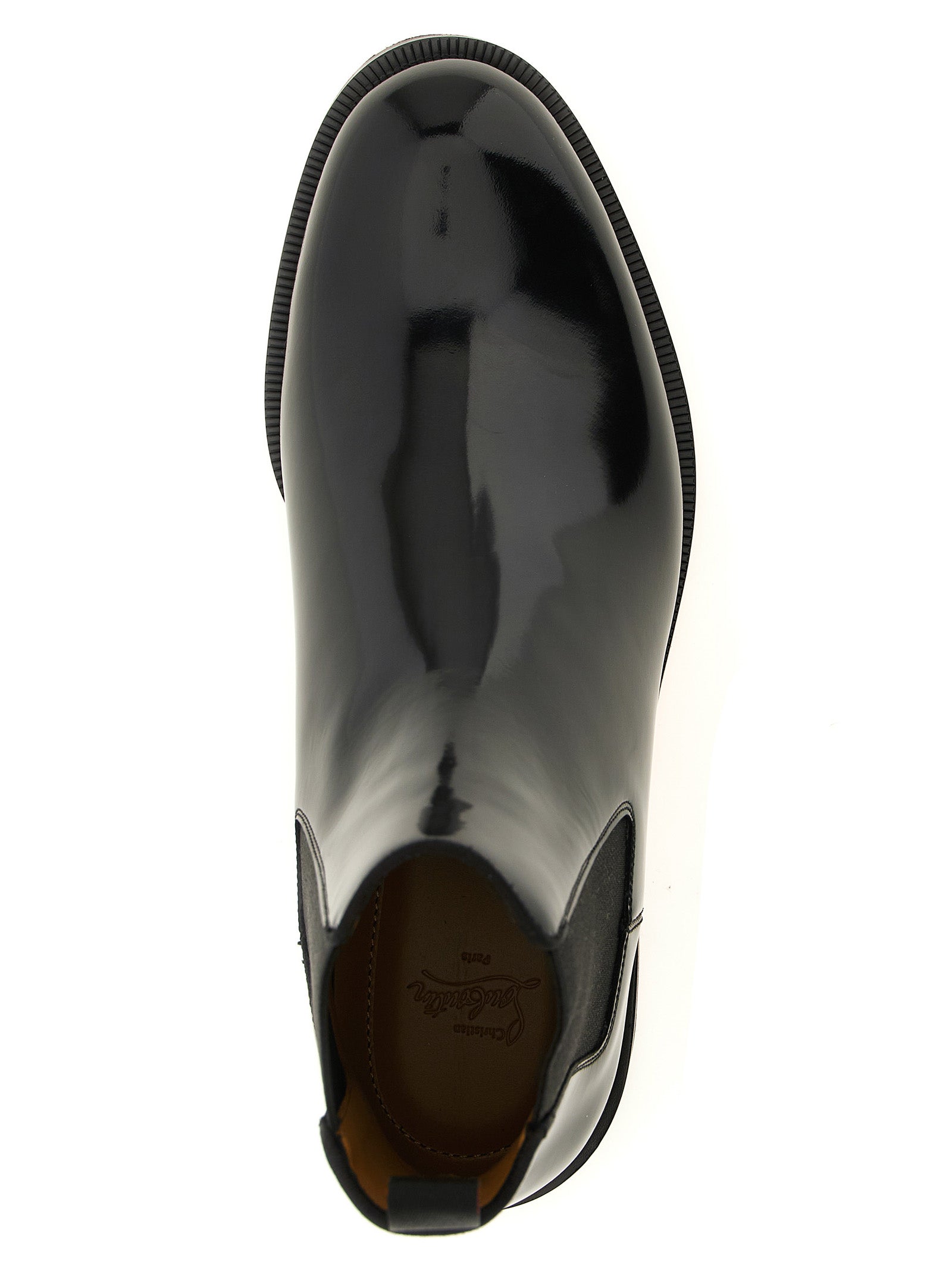 Christian Louboutin Black Calfskin Chelsea Men's Boots