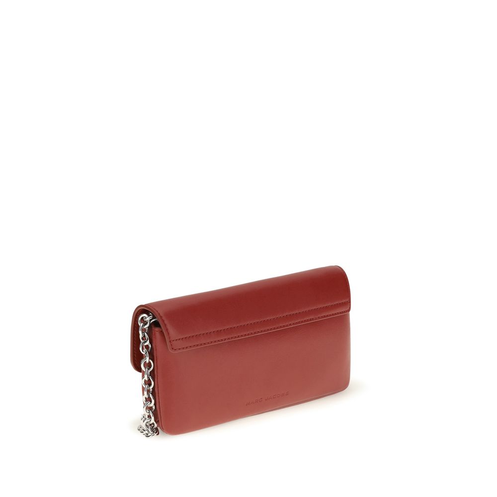Marc Jacobs Red Calf Leather Bos Taurus Shoulder Women's Bag