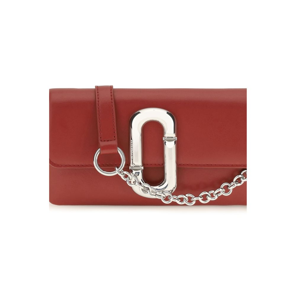 Marc Jacobs Red Calf Leather Bos Taurus Shoulder Women's Bag