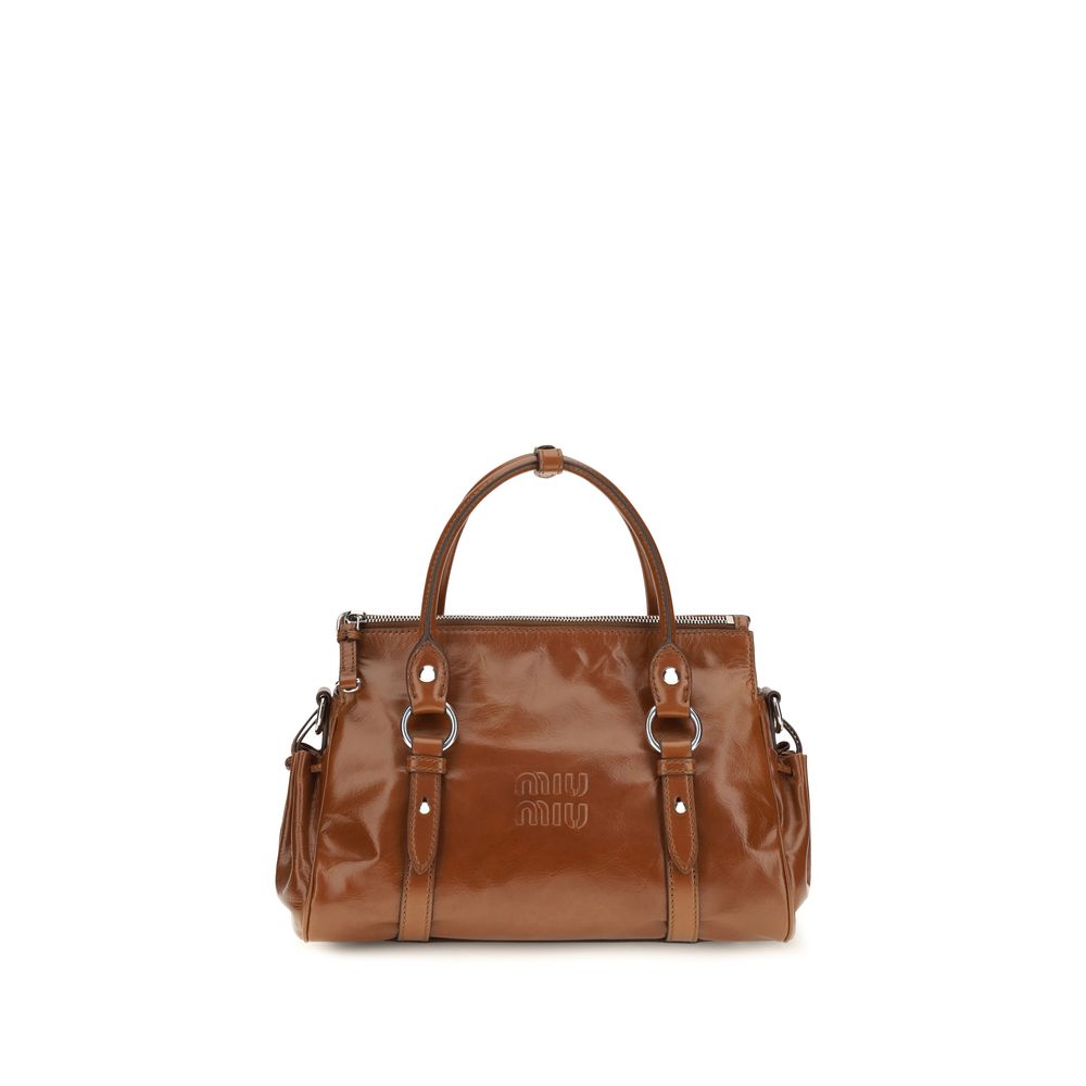 Miu Miu Brown Calf Leather Bos Taurus Women's Handbag