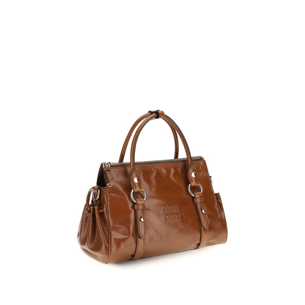 Miu Miu Brown Calf Leather Bos Taurus Women's Handbag