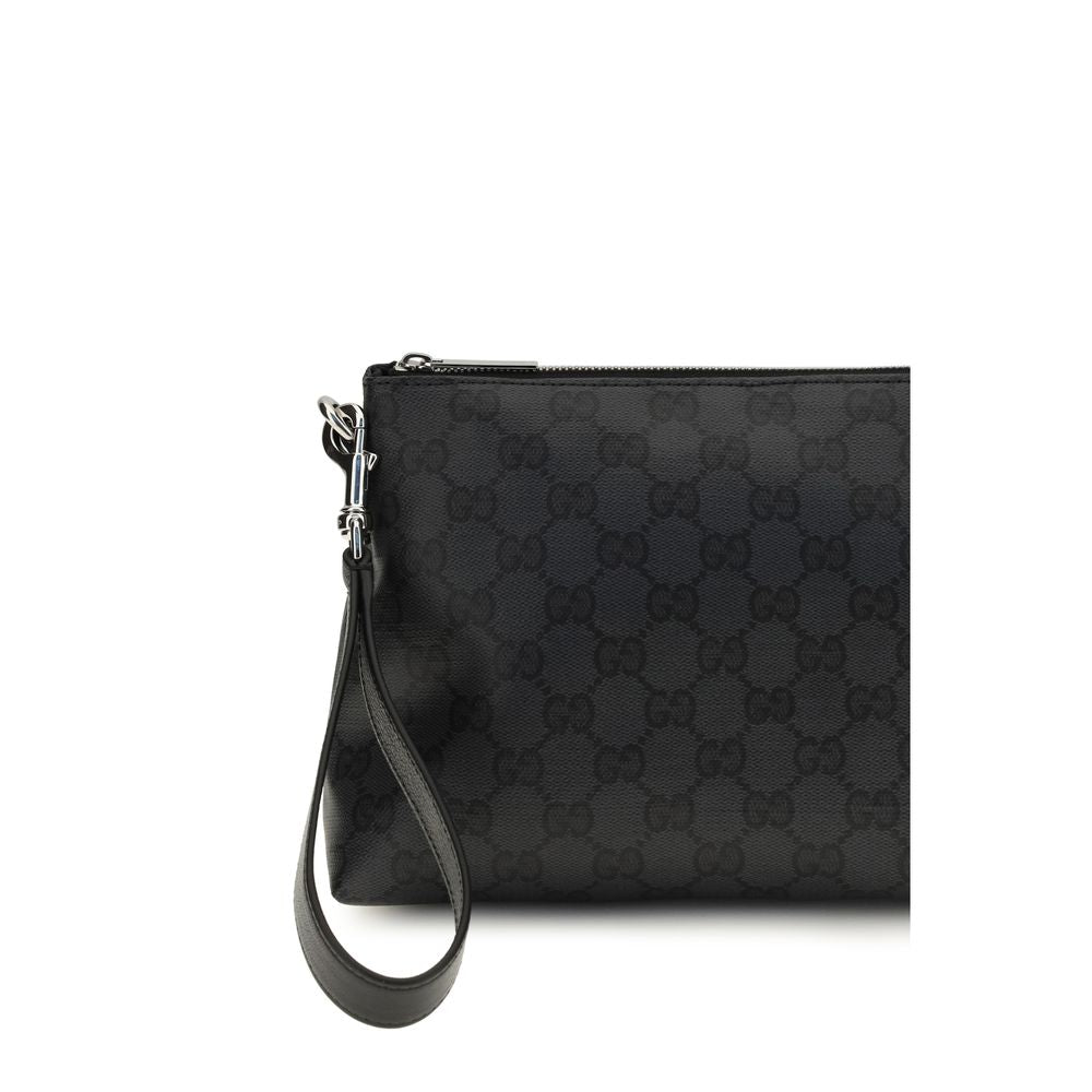 Gucci Black Fabric Shoulder Men's Bag