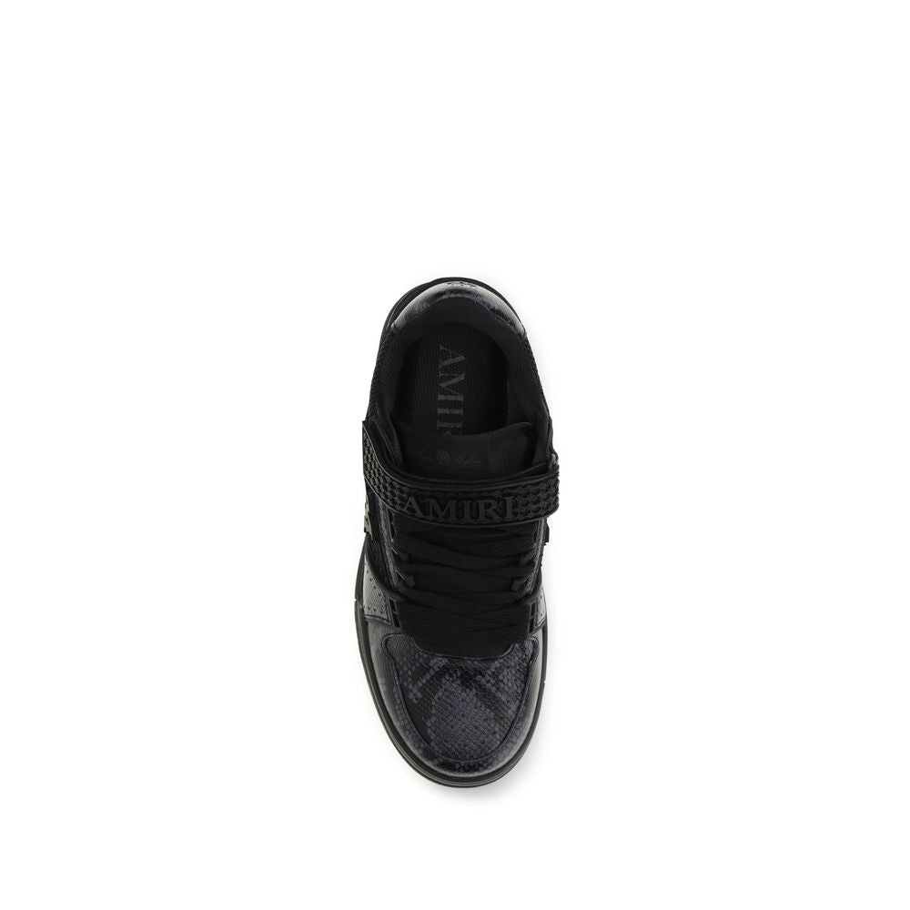Amiri Black Calf Leather Bos Taurus Athletic Men's Sneakers