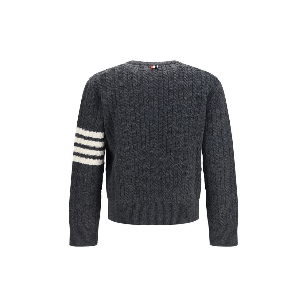 Thom Browne Gray Wool Oves Aries Men's Sweatshirt