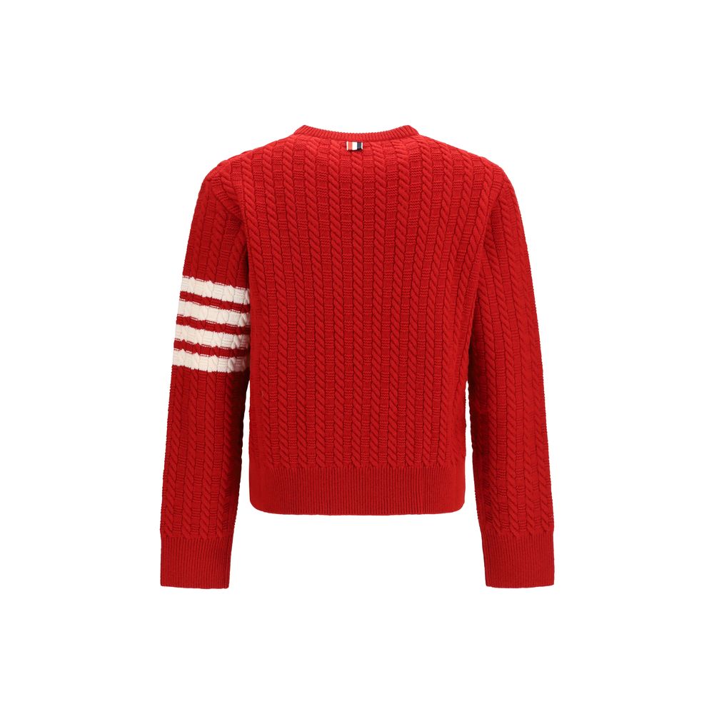 Thom Browne Red Wool Oves Aries Men's Sweatshirt
