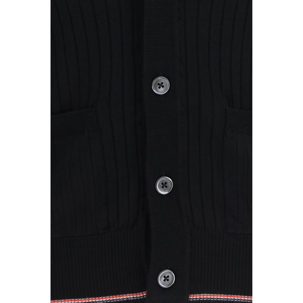 Thom Browne Black Wool Oves Aries Men's Cardigan