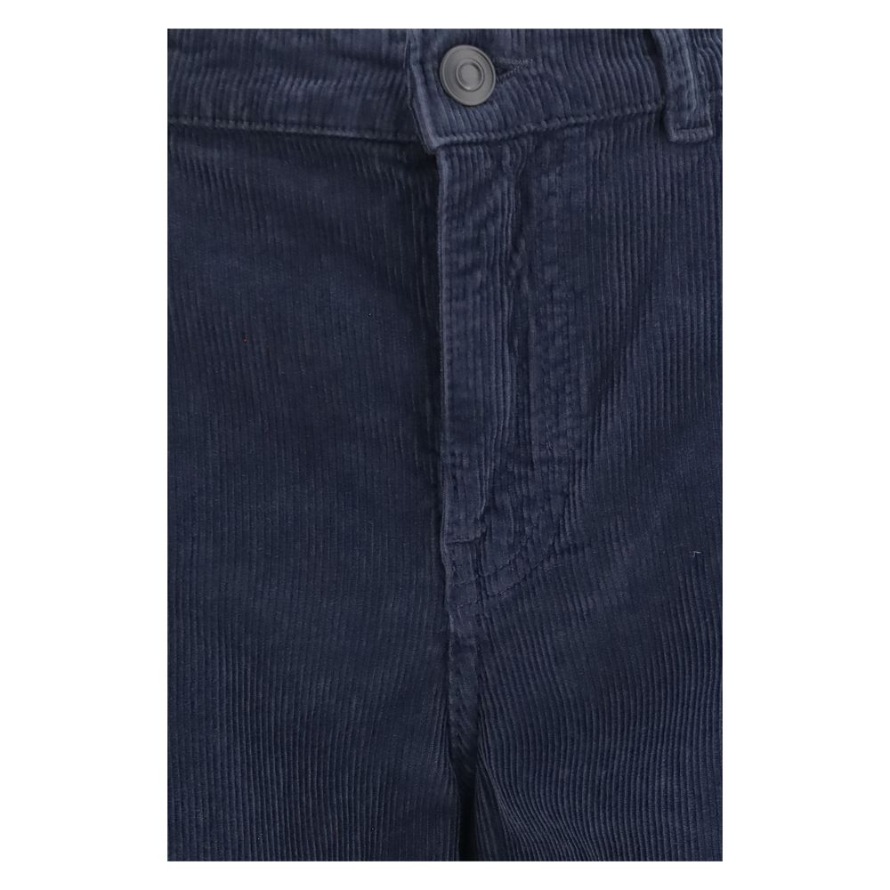 The Row Blue Cotton Casual Women's Pants
