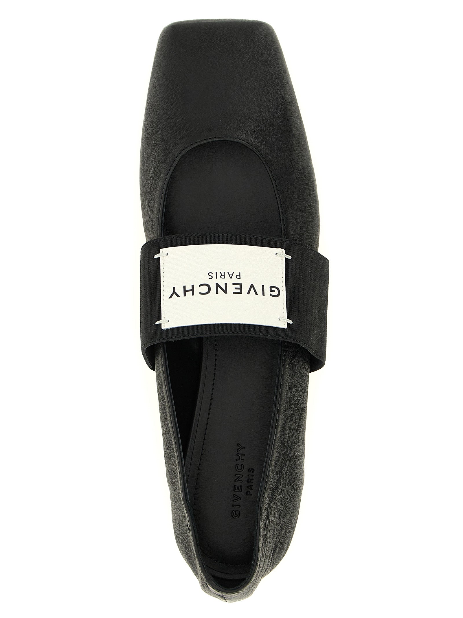 Givenchy Black Lamb Leather Ballet Women's Flats