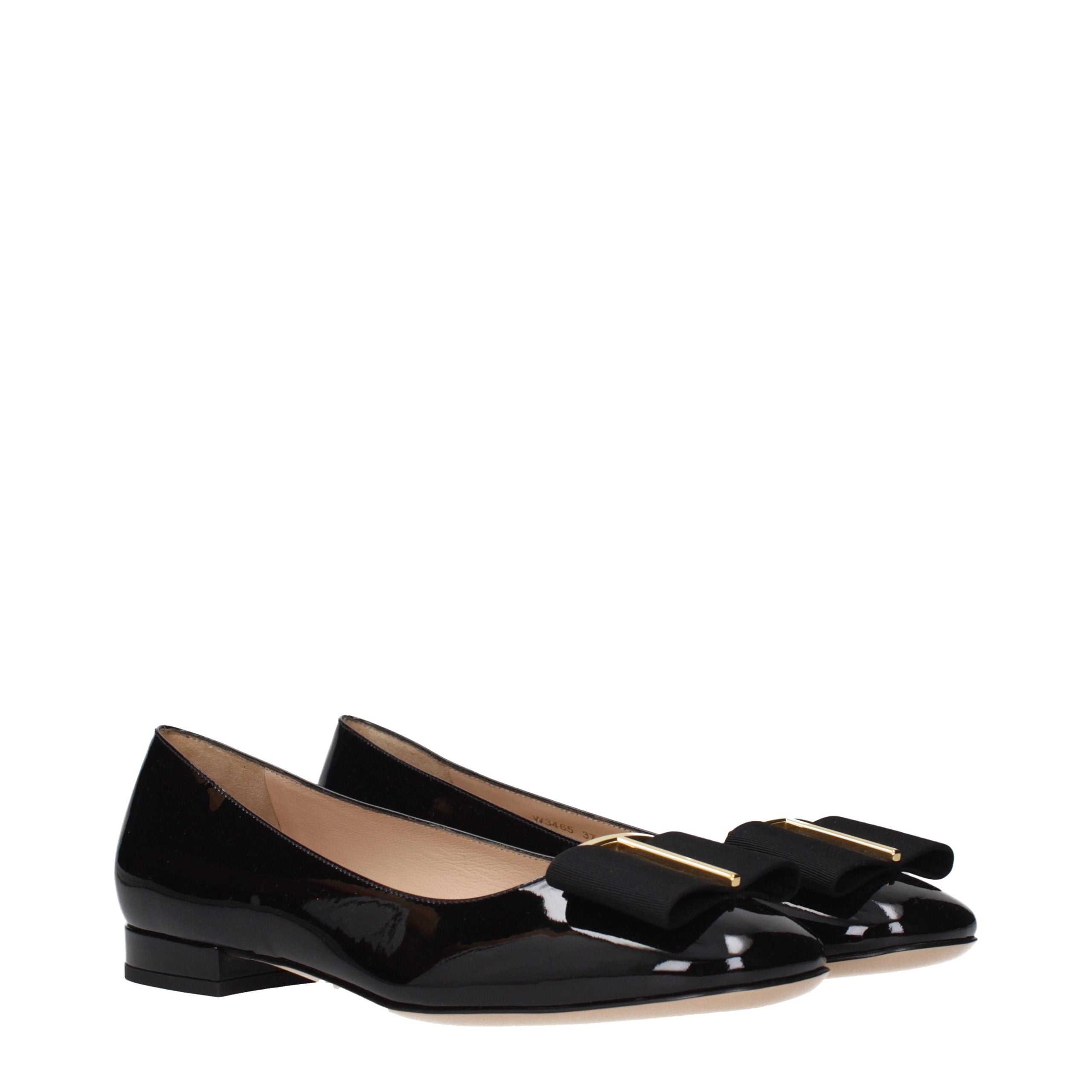 Tom Ford Black Leather Ballet Women's Flats