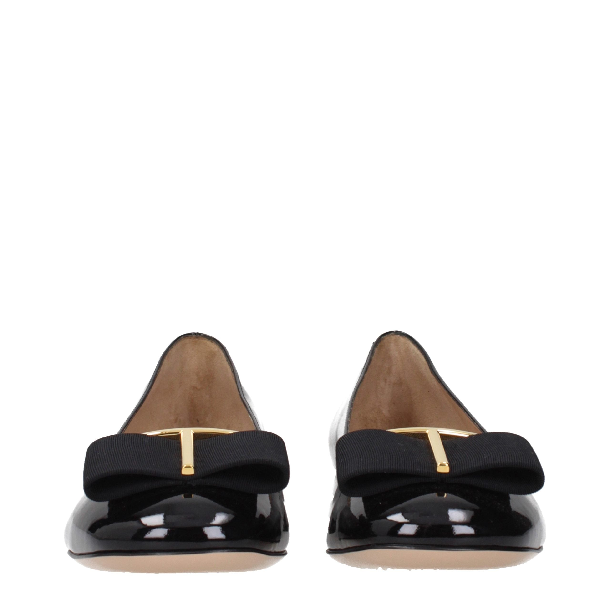 Tom Ford Black Leather Ballet Women's Flats