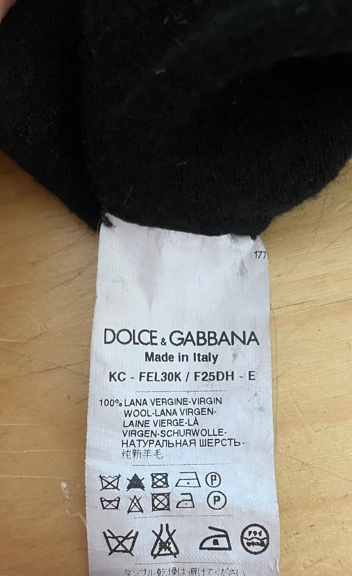 Dolce & Gabbana Black Wool Knit Button Down Cardigan Women's Sweater (Pre-Owned)