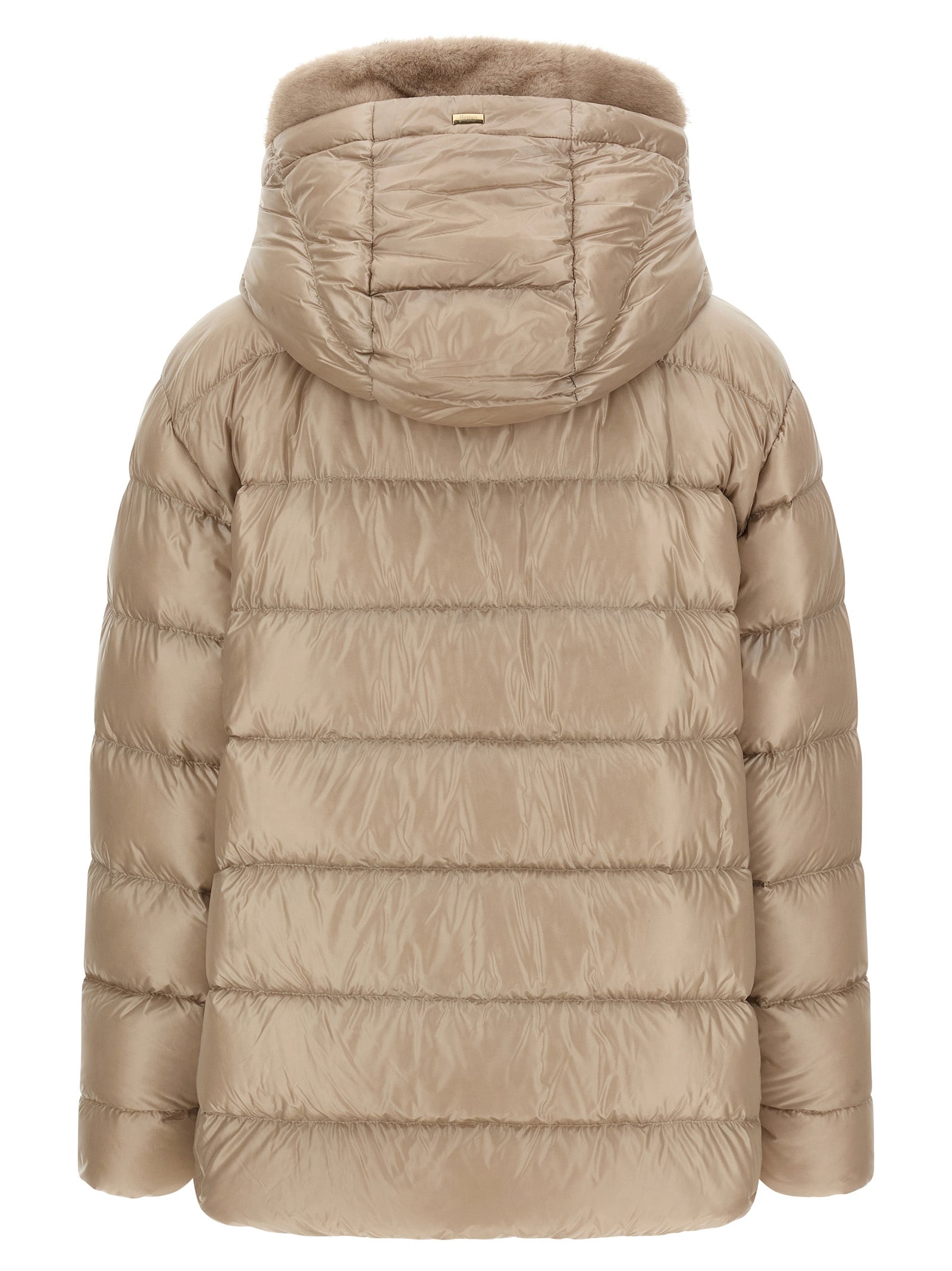 Herno Beige Polyamide Full-Length Women's Jacket