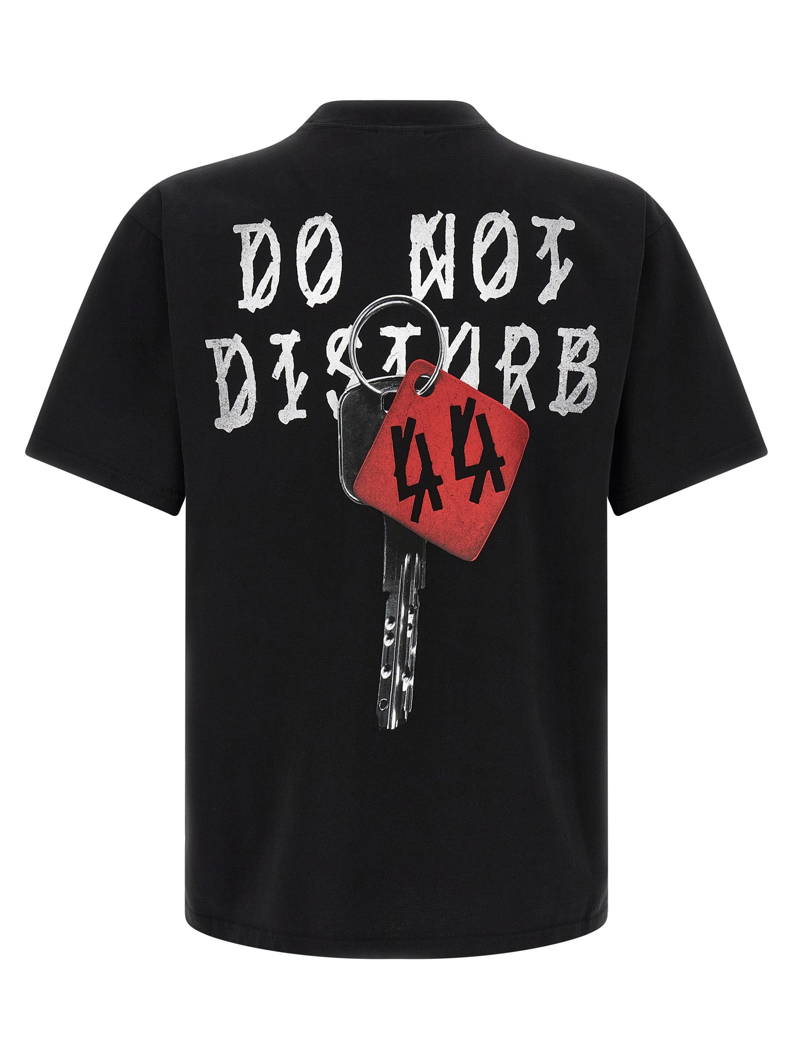 44 Label Group Black Cotton Men's T-Shirt