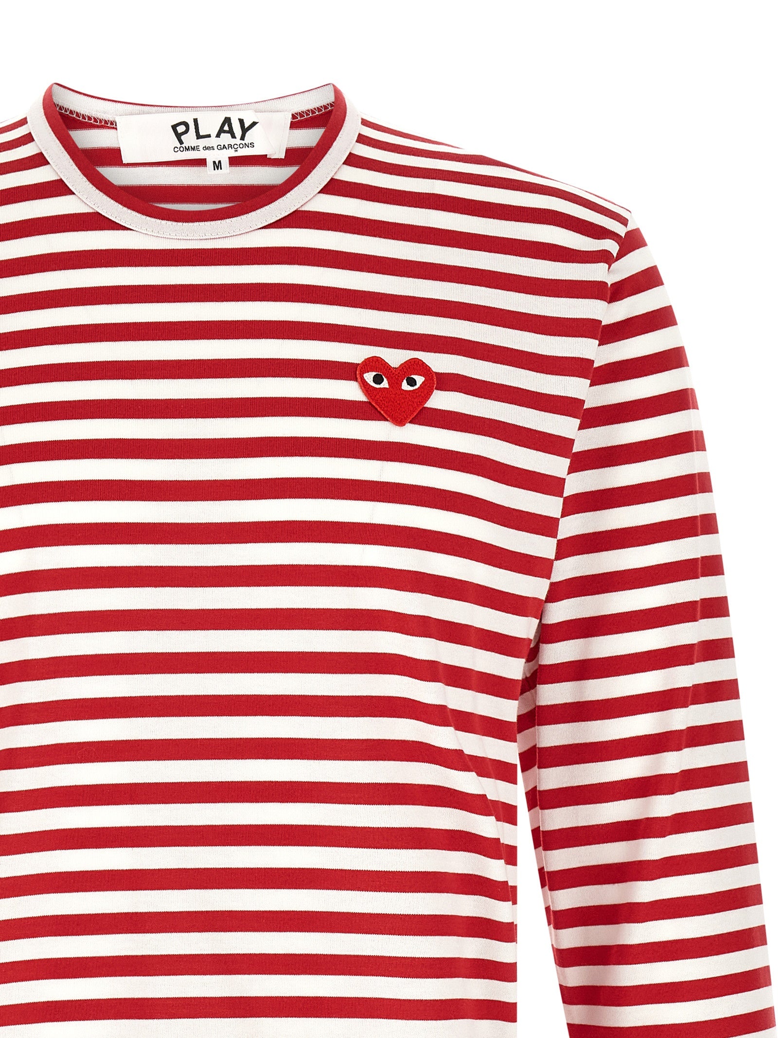 Comme Des Garçons Play White Cotton Men's T-Shirt