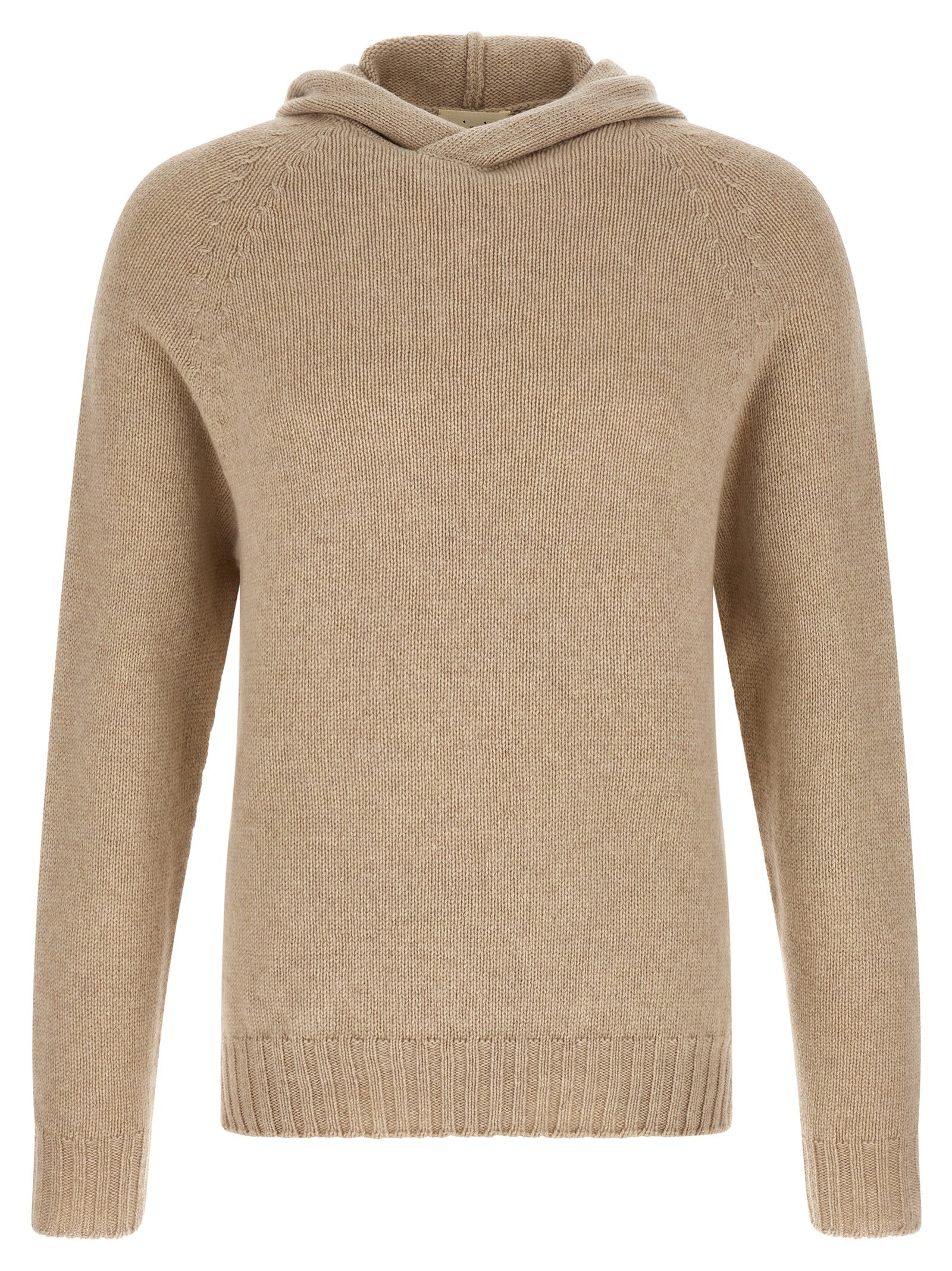 MA'RY'YA Beige Cashmere Men's Cardigan