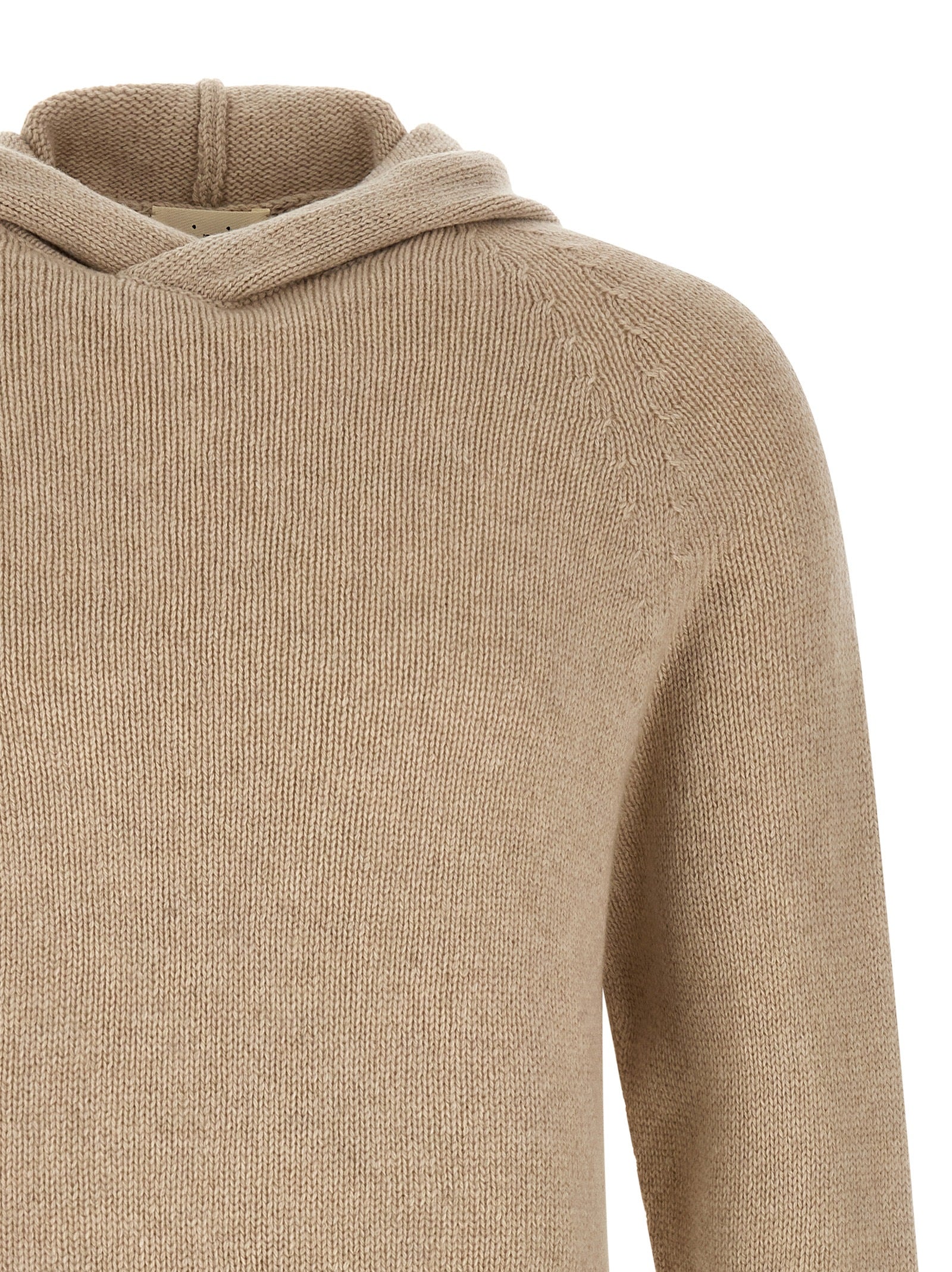MA'RY'YA Beige Cashmere Men's Cardigan