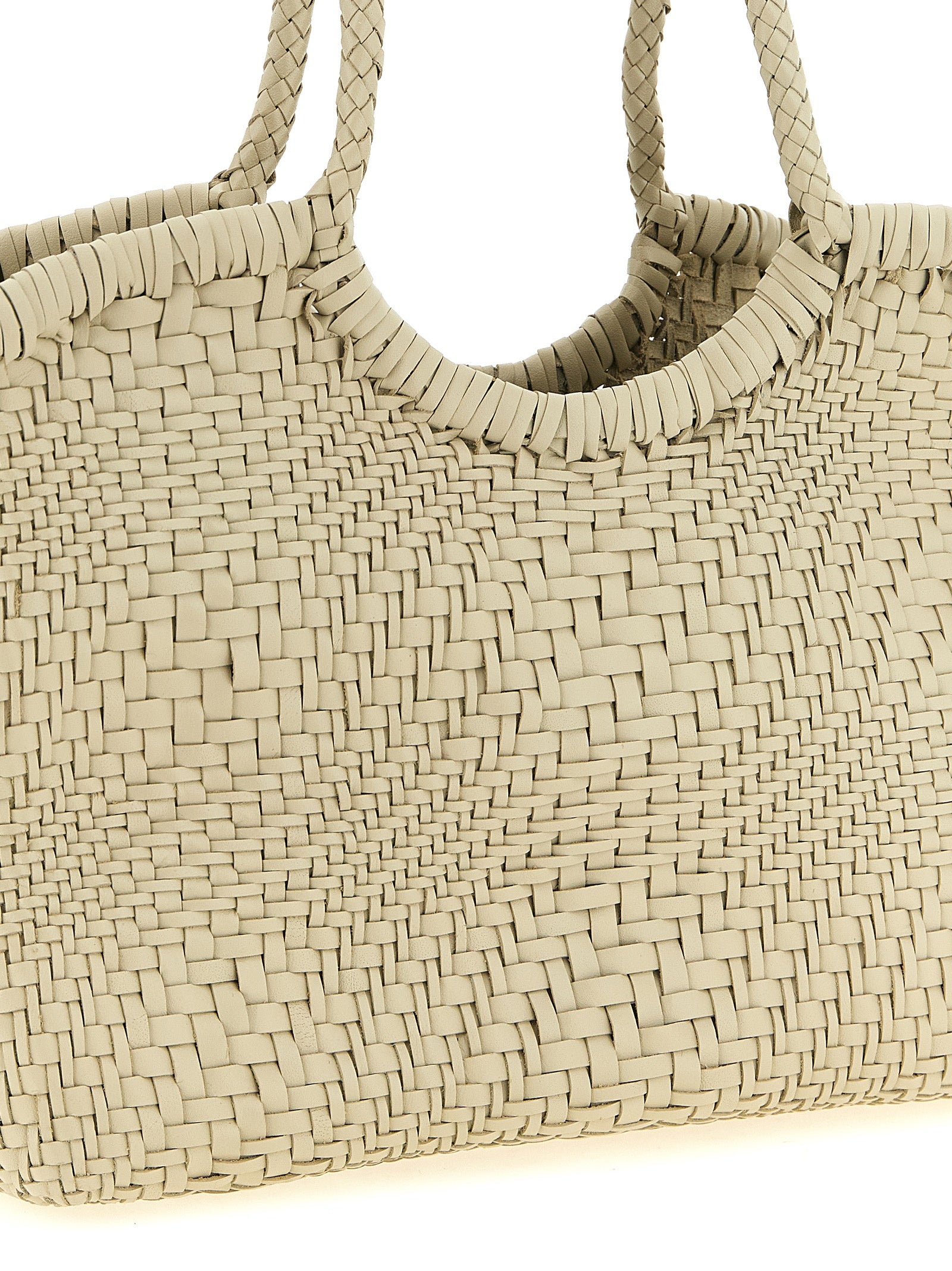 Dragon Diffusion White Calfskin Shoulder Women's Bag