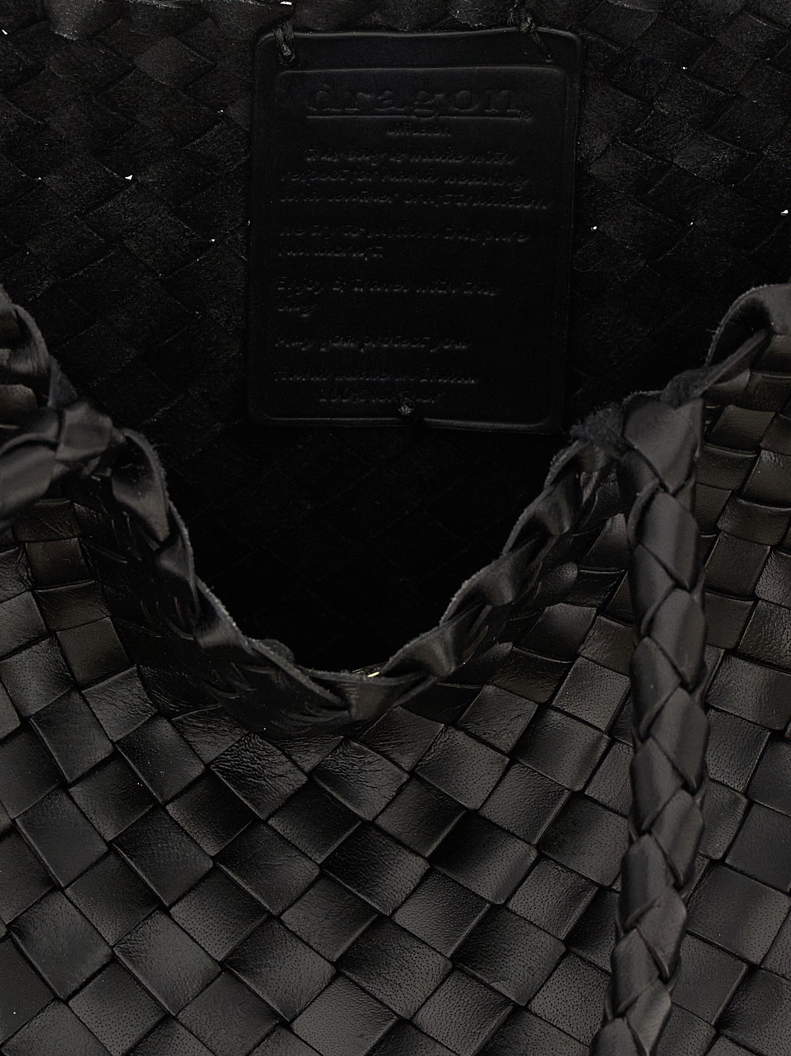 Dragon Diffusion Black Calfskin Shoulder Women's Bag