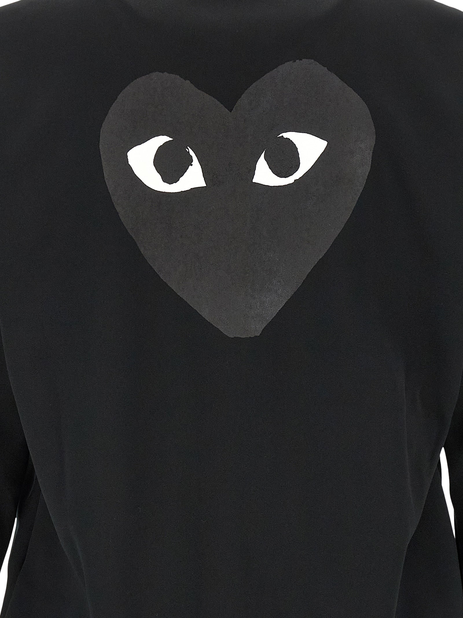 Comme Des Garçons Play Black Polyester Men's Cardigan