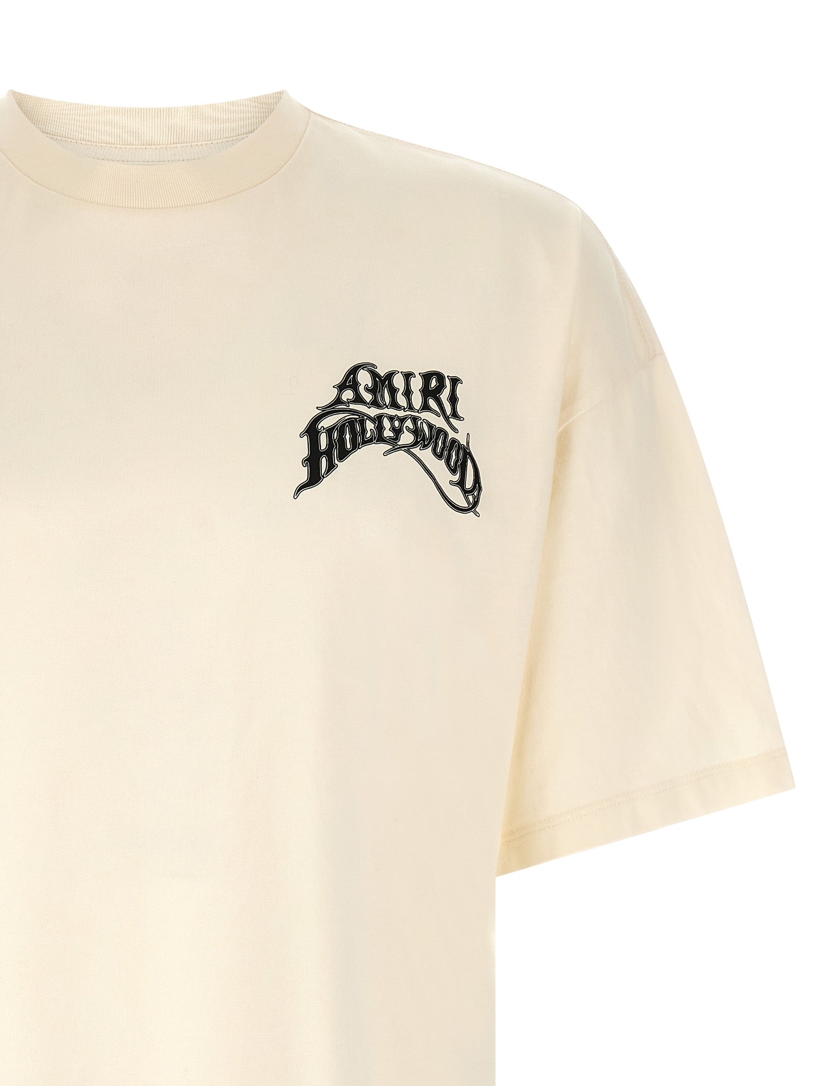 Amiri White Cotton Men's T-Shirt