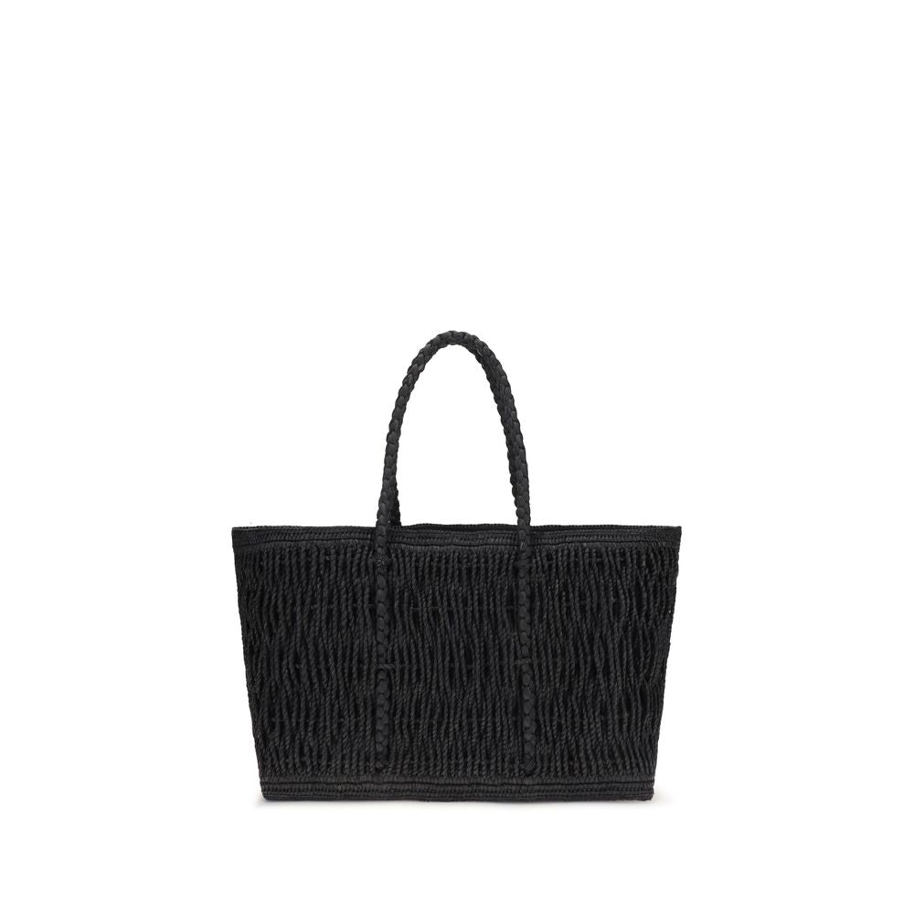 The Row Black Raffia Shoulder Women's Bag