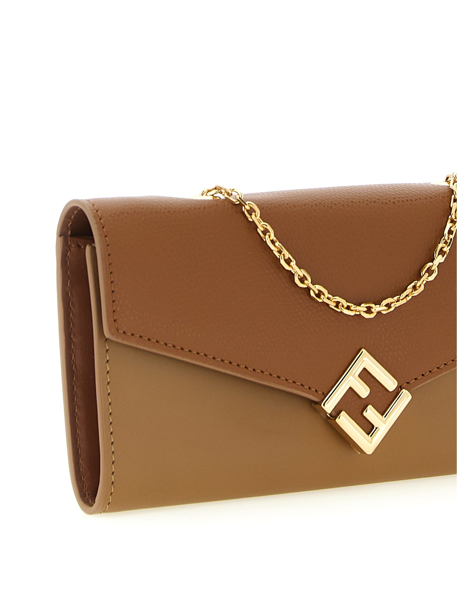 Fendi Brown Calfskin Women's Cardholder