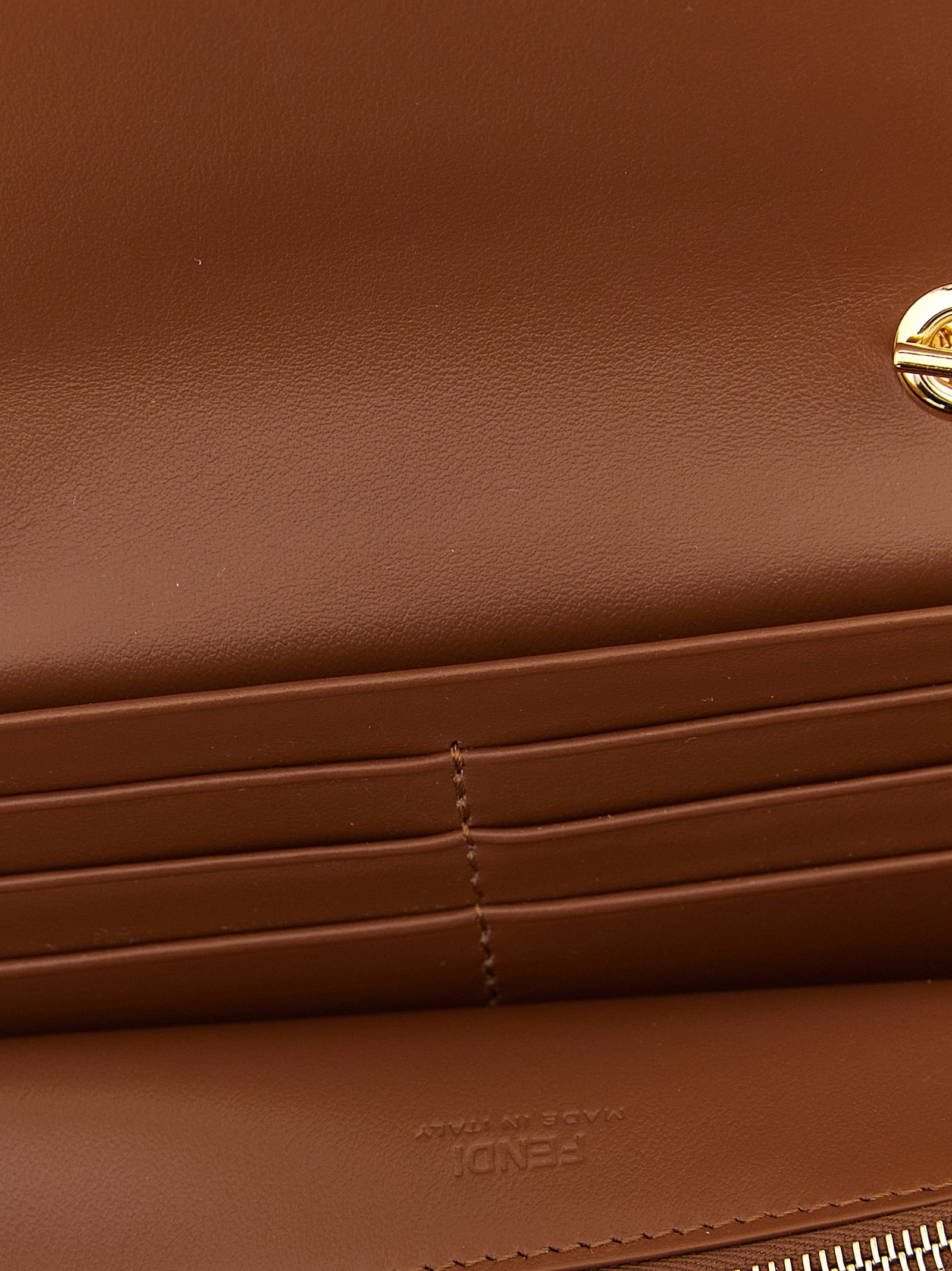 Fendi Brown Calfskin Women's Cardholder