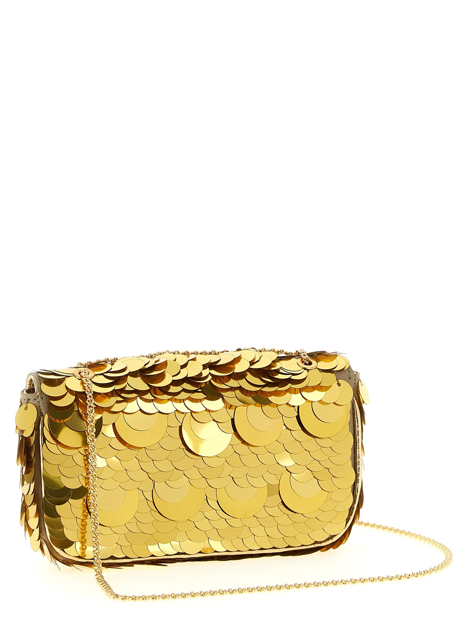 Paco Rabanne Gold Polyester Shoulder Women's Bag