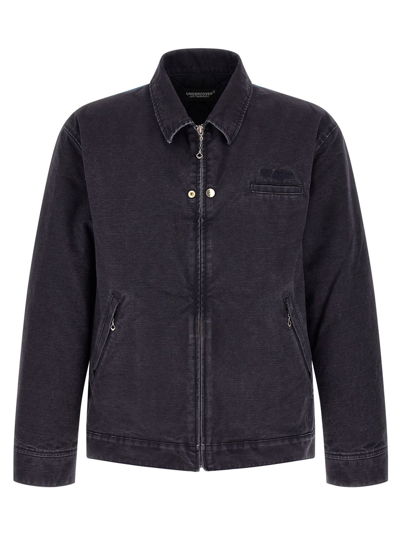 Undercover Blue Cotton Full-Length Men's Jacket