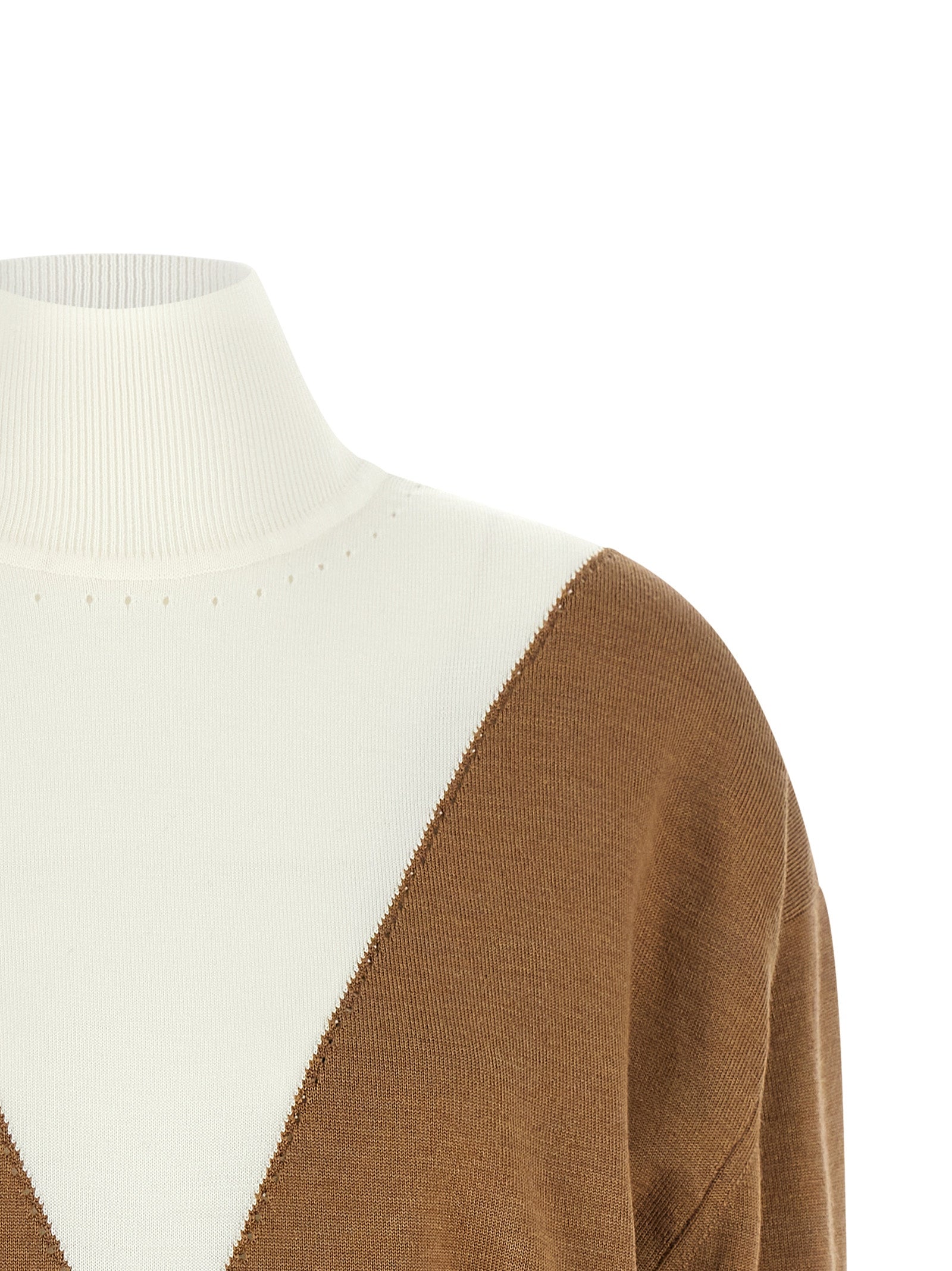 Paco Rabanne Beige Virgin Wool Women's Cardigan