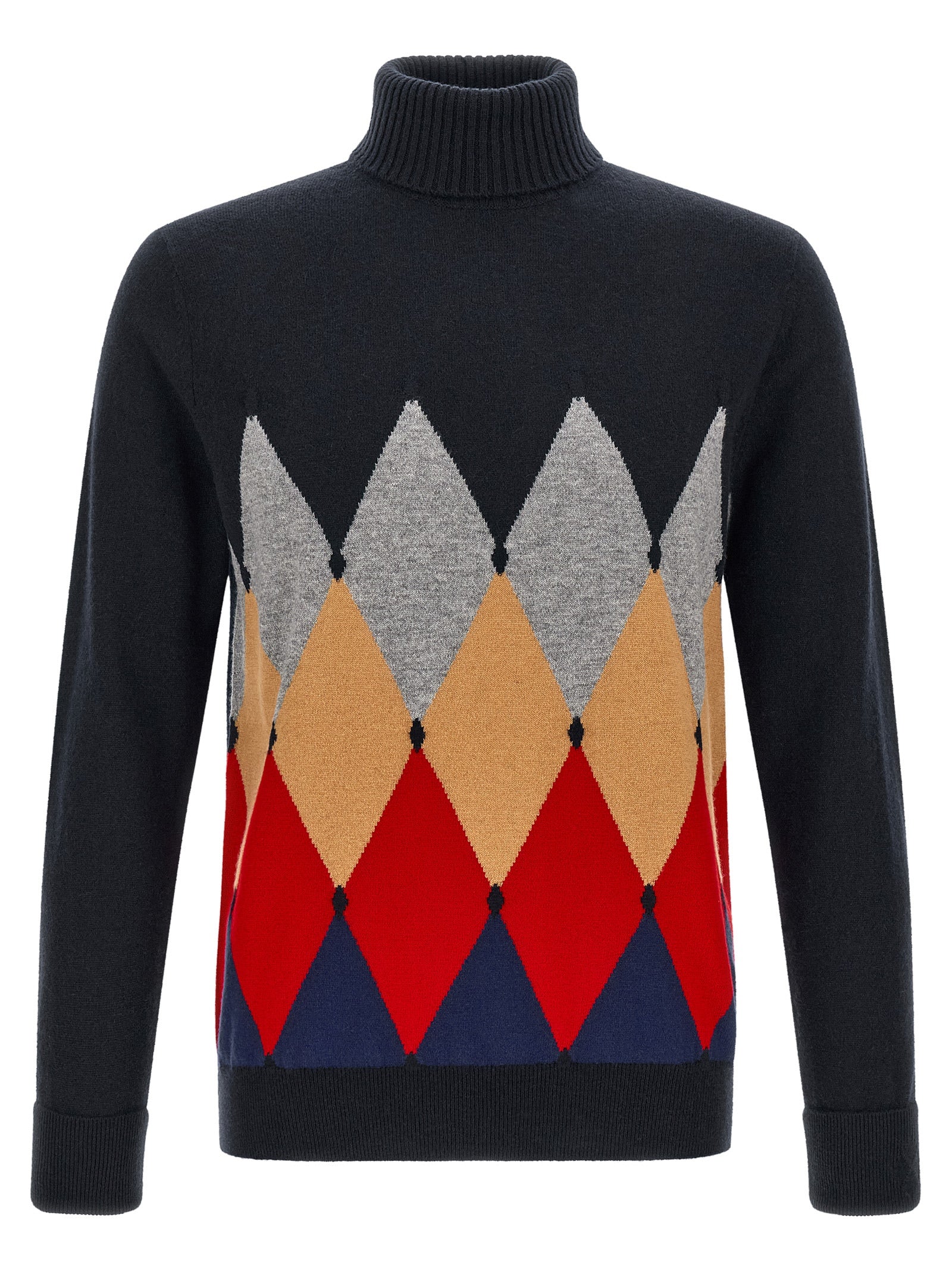 Ballantyne Blue Cashmere Men's Cardigan