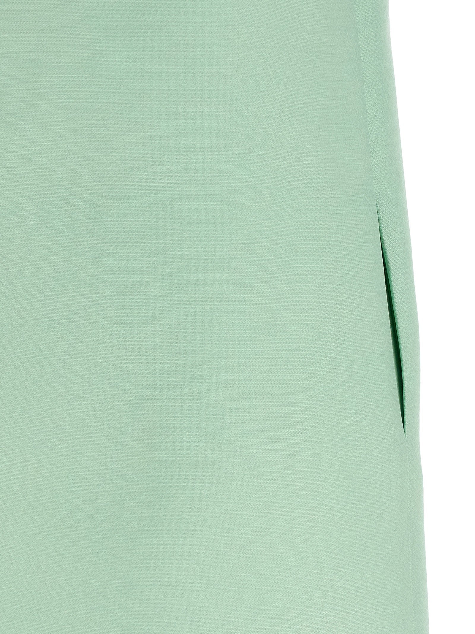 Valentino Garavani Bicolor Virgin Wool Short Women's Dress