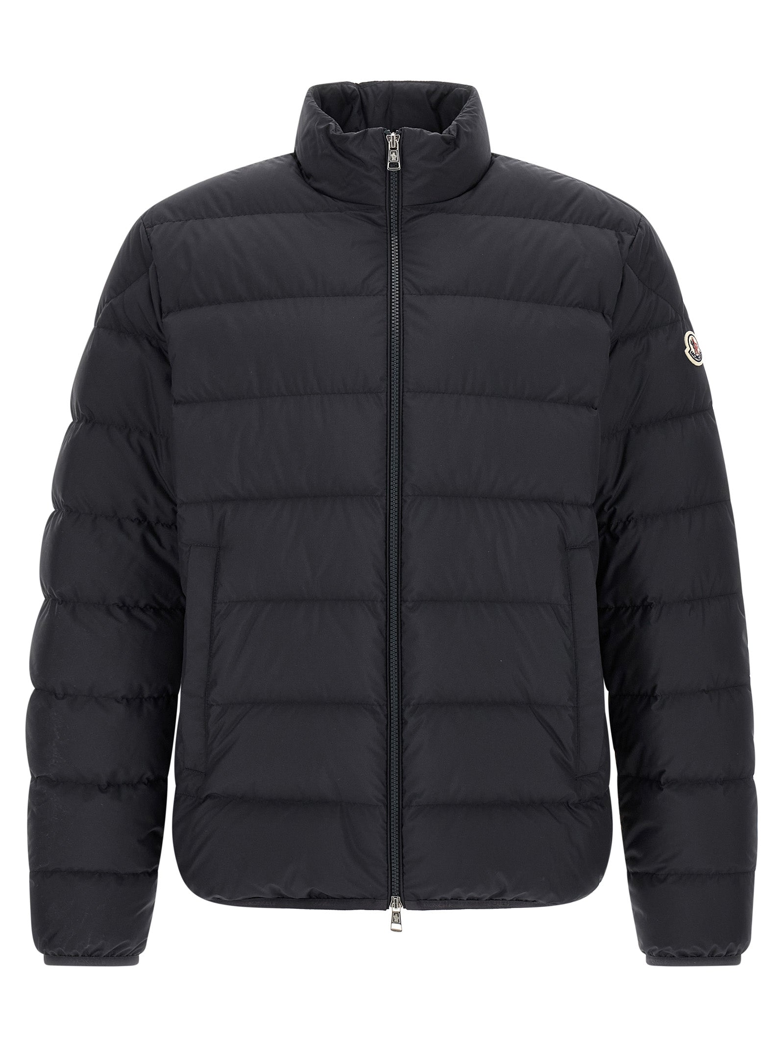 Moncler Blue Polyester Full-Length Men's Jacket