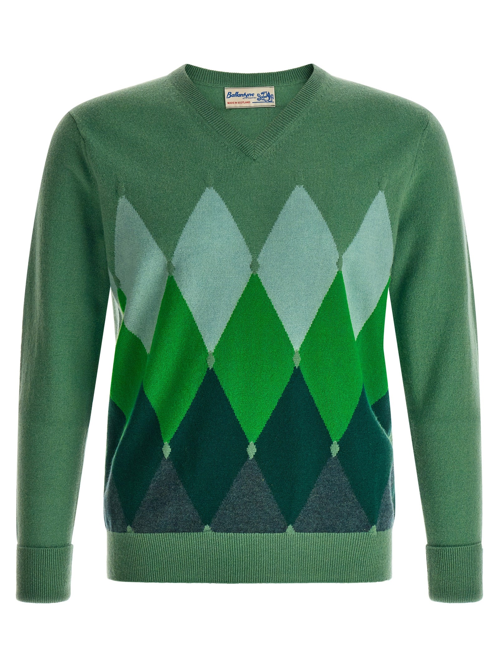 Ballantyne Bicolor Cashmere Men's Cardigan